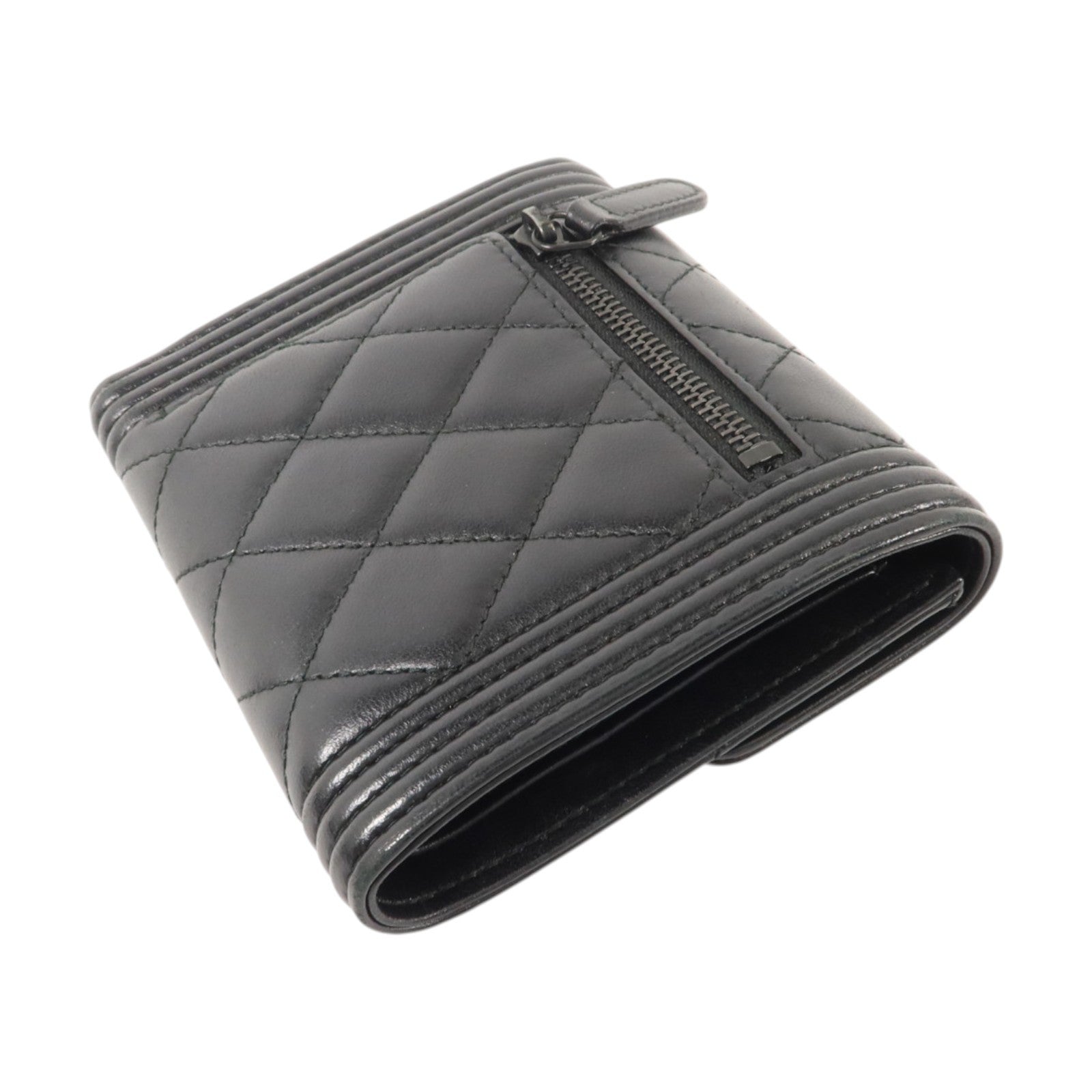 CHANEL 羊皮皮革Boy Chanel Flap Wallet錢包