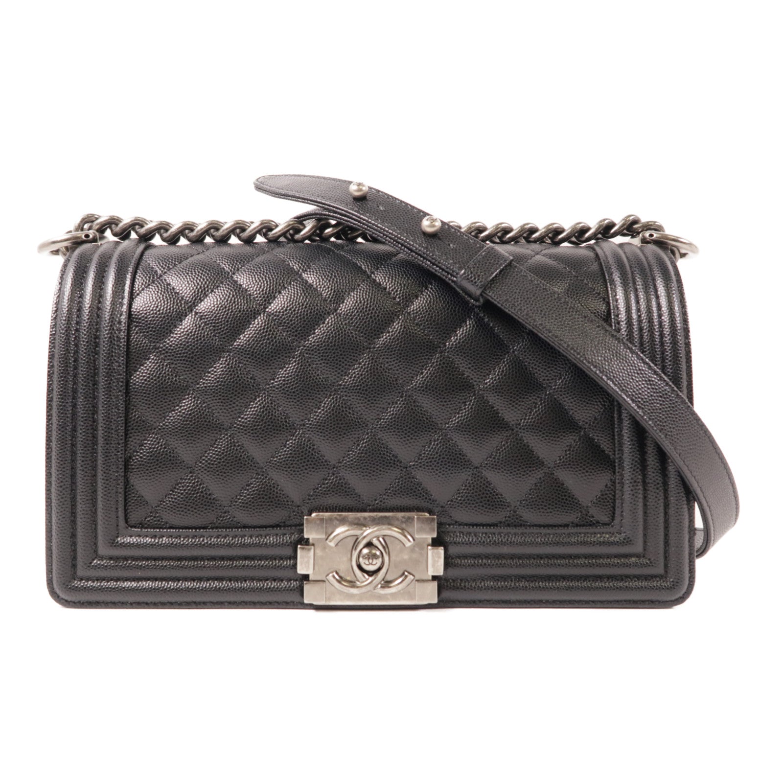 CHANEL 牛皮皮革Boy 25肩背袋