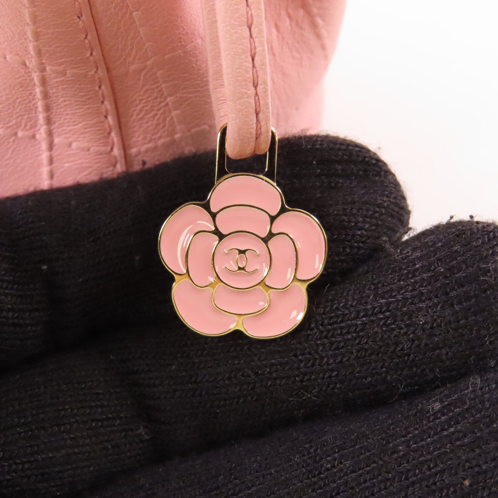 CHANEL 羊皮皮革Pouch金扣小袋