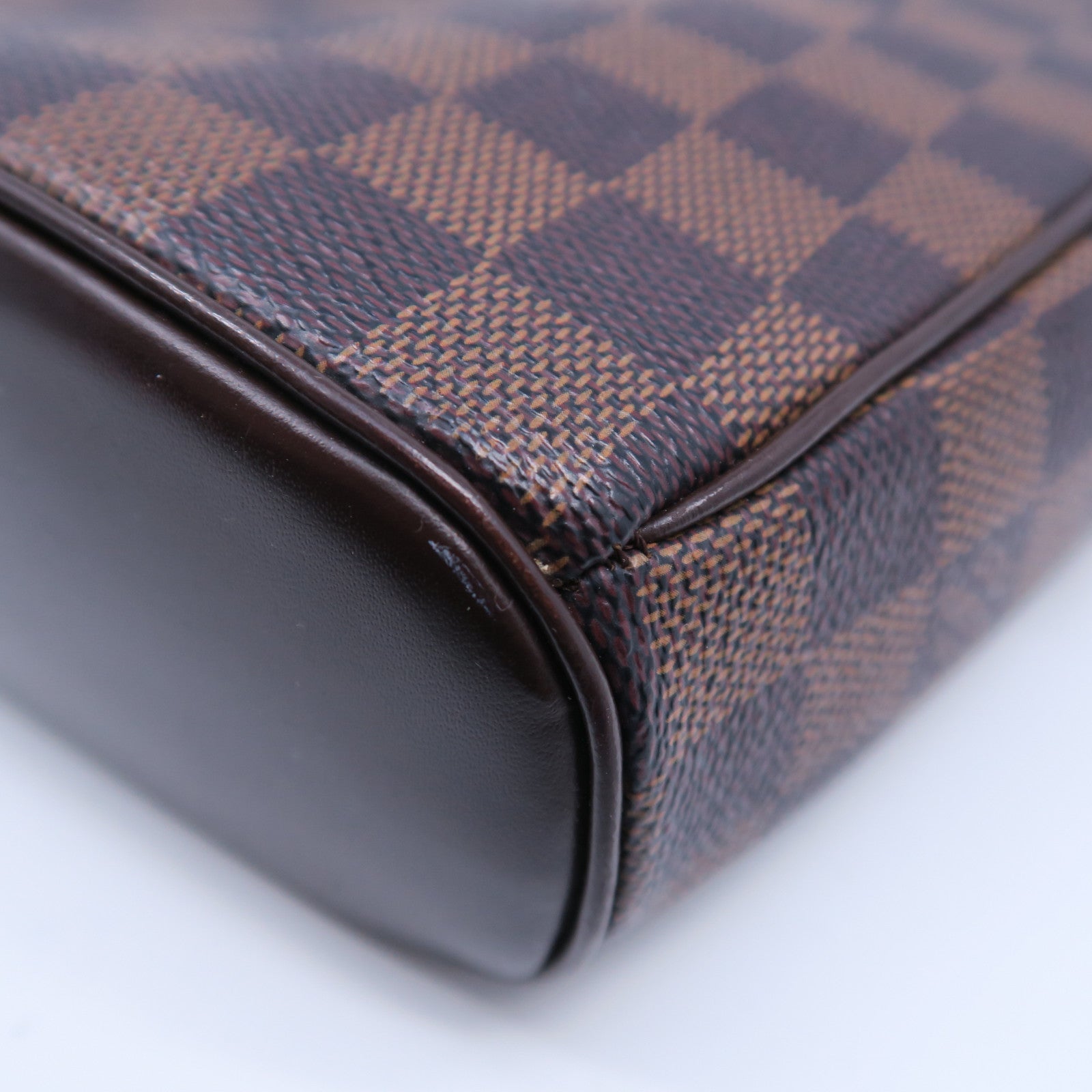 LOUIS VUITTON 【激減優惠】Damier Ebene Ipanema PM金扣肩背袋啡色
