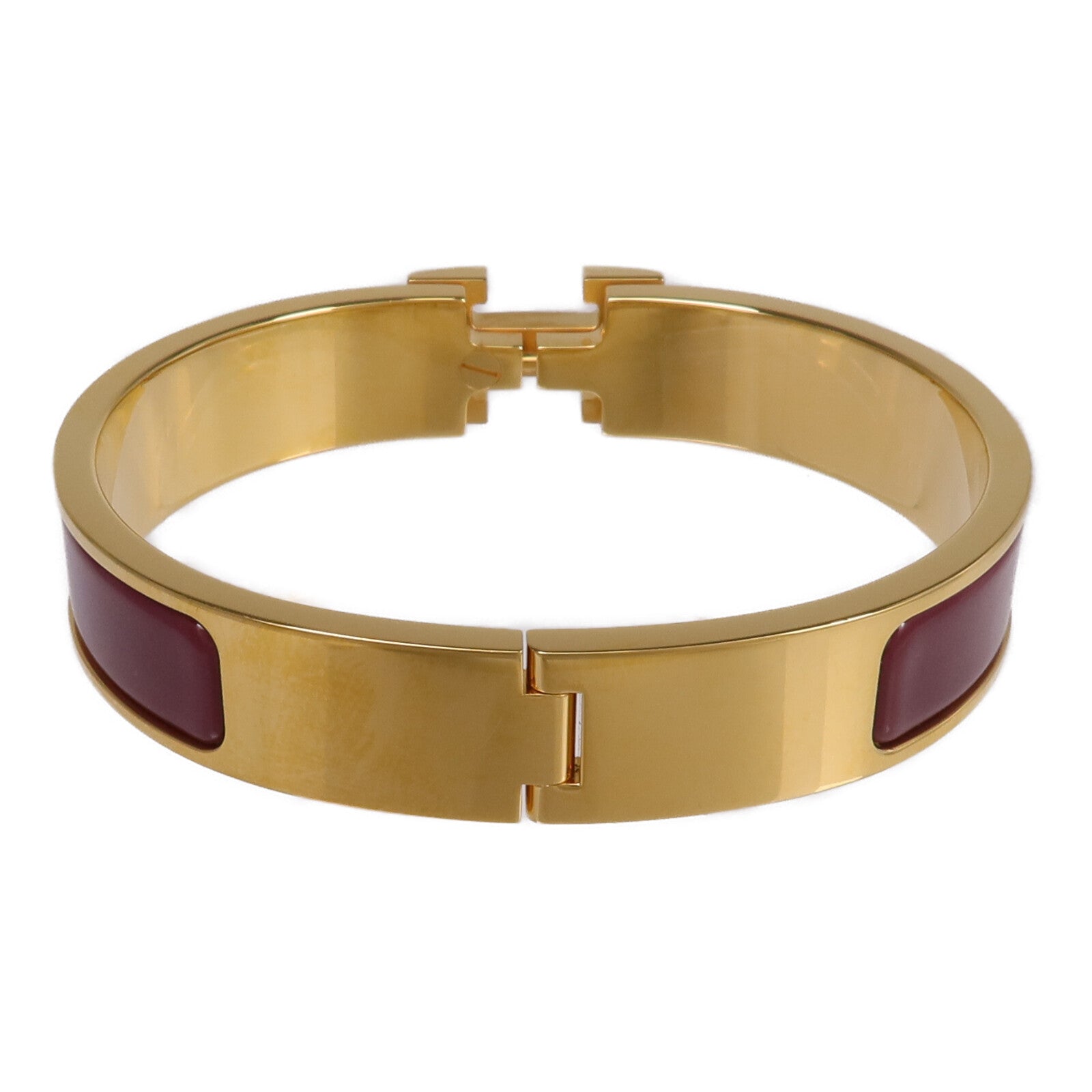 HERMES 金屬/琺瑯Clic H Bracelet手鐲