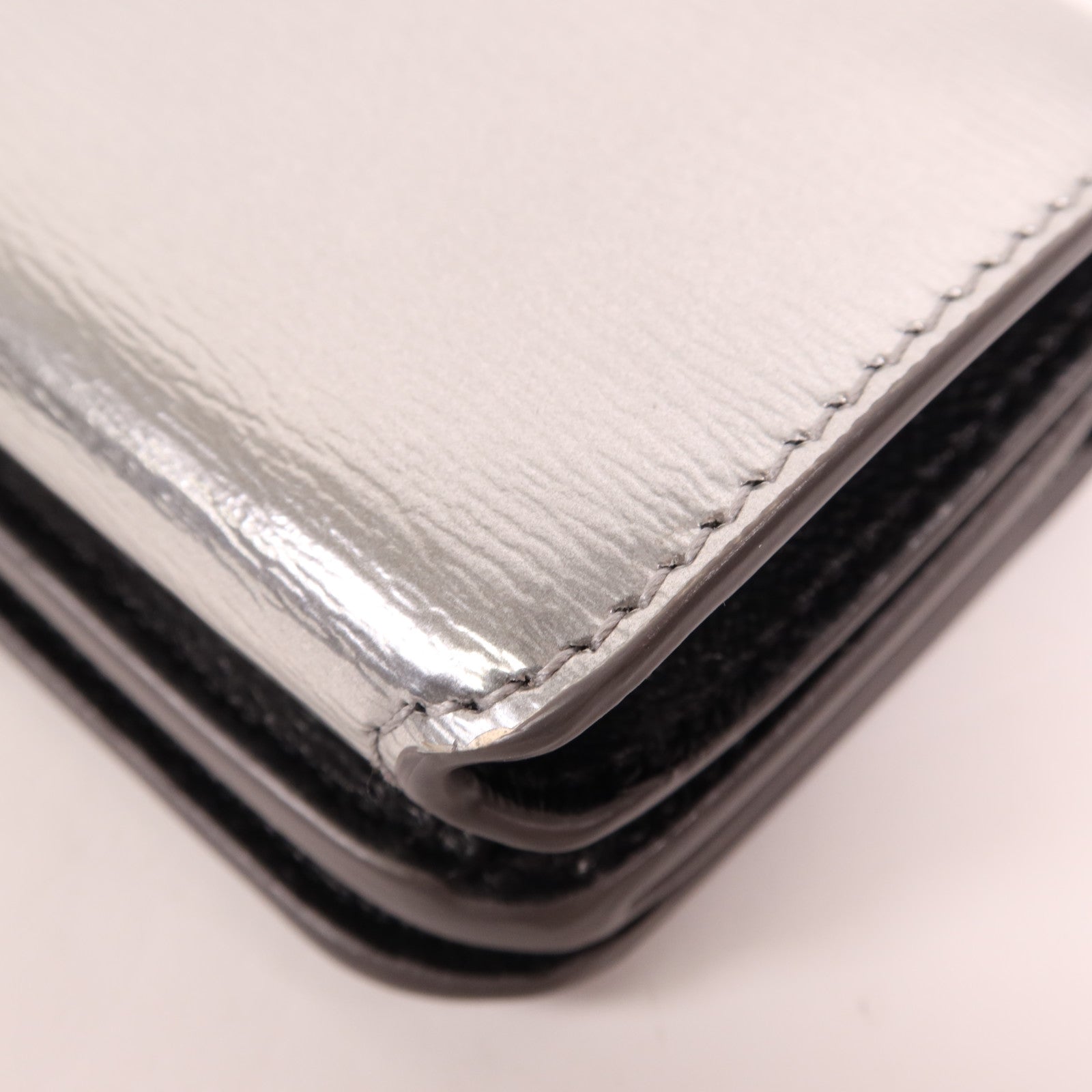 BALENCIAGA 牛皮皮革Wallet銀扣錢包