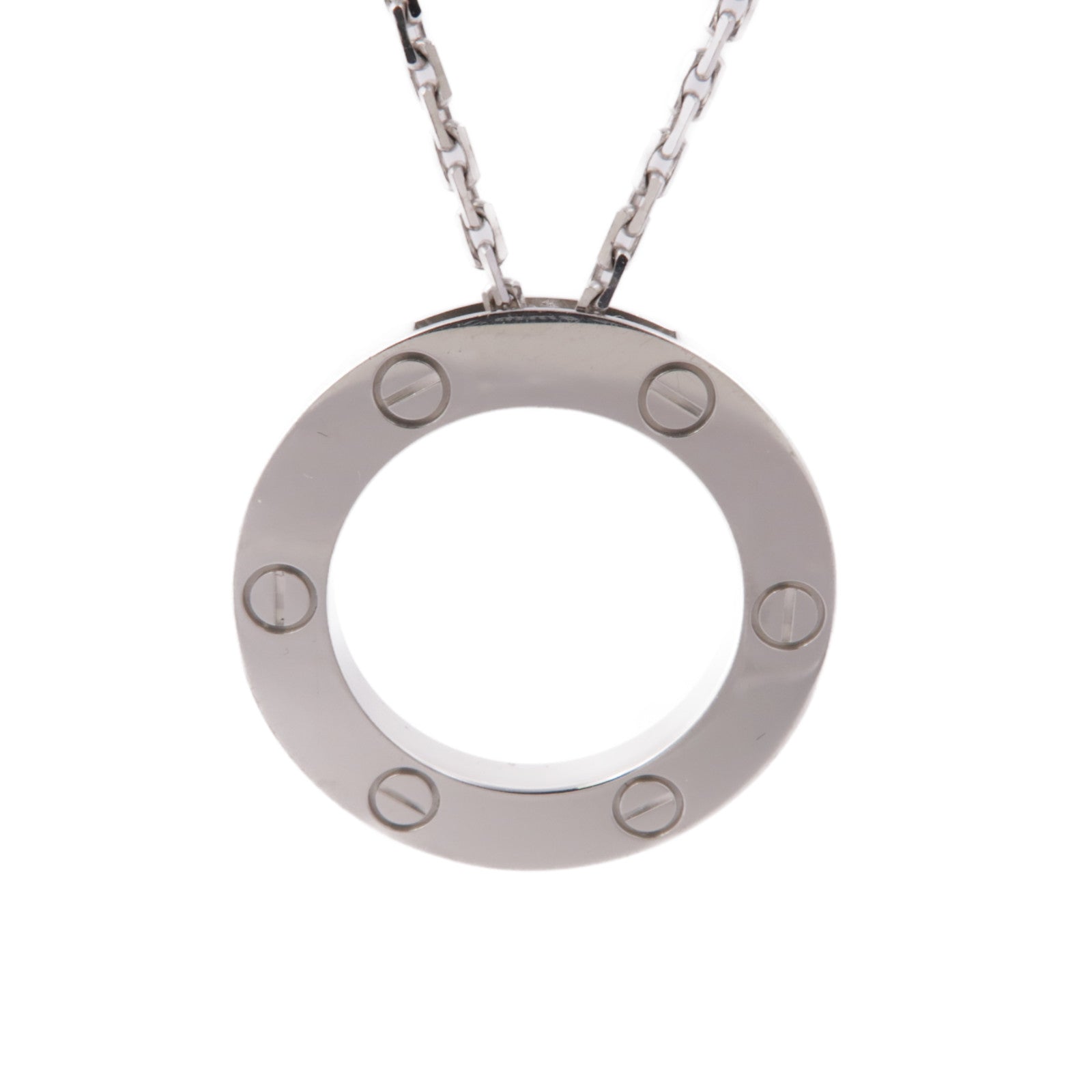 CARTIER 【激減優惠】18K白金Love Necklace項鍊