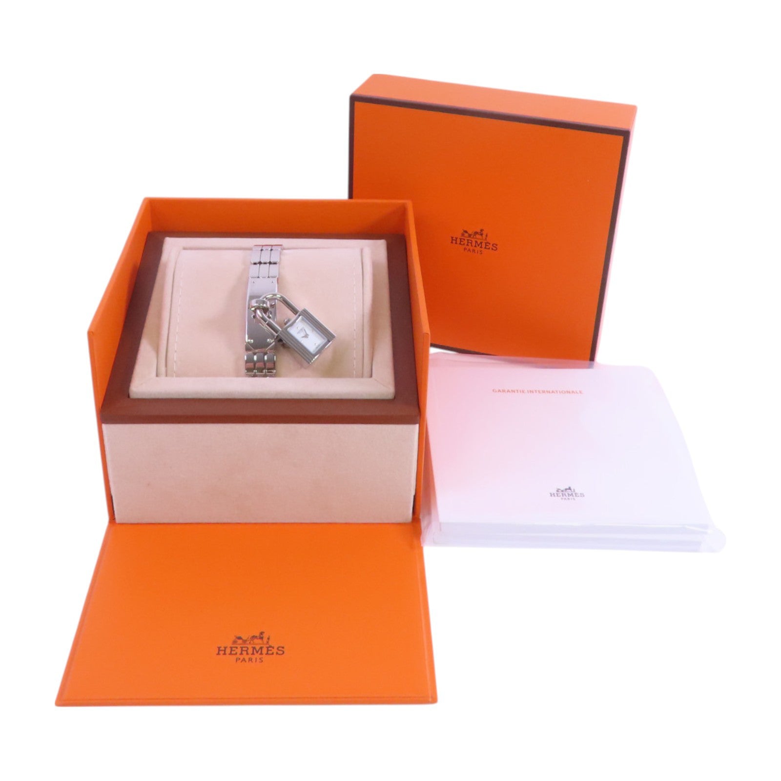 HERMES PHW H watch KE4.110 Quartz Watch Stainless Steel