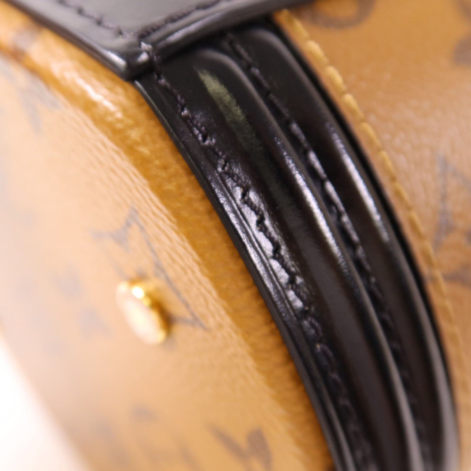 LOUIS VUITTON Monogram Reverse Cannes金扣手挽肩背兩用袋