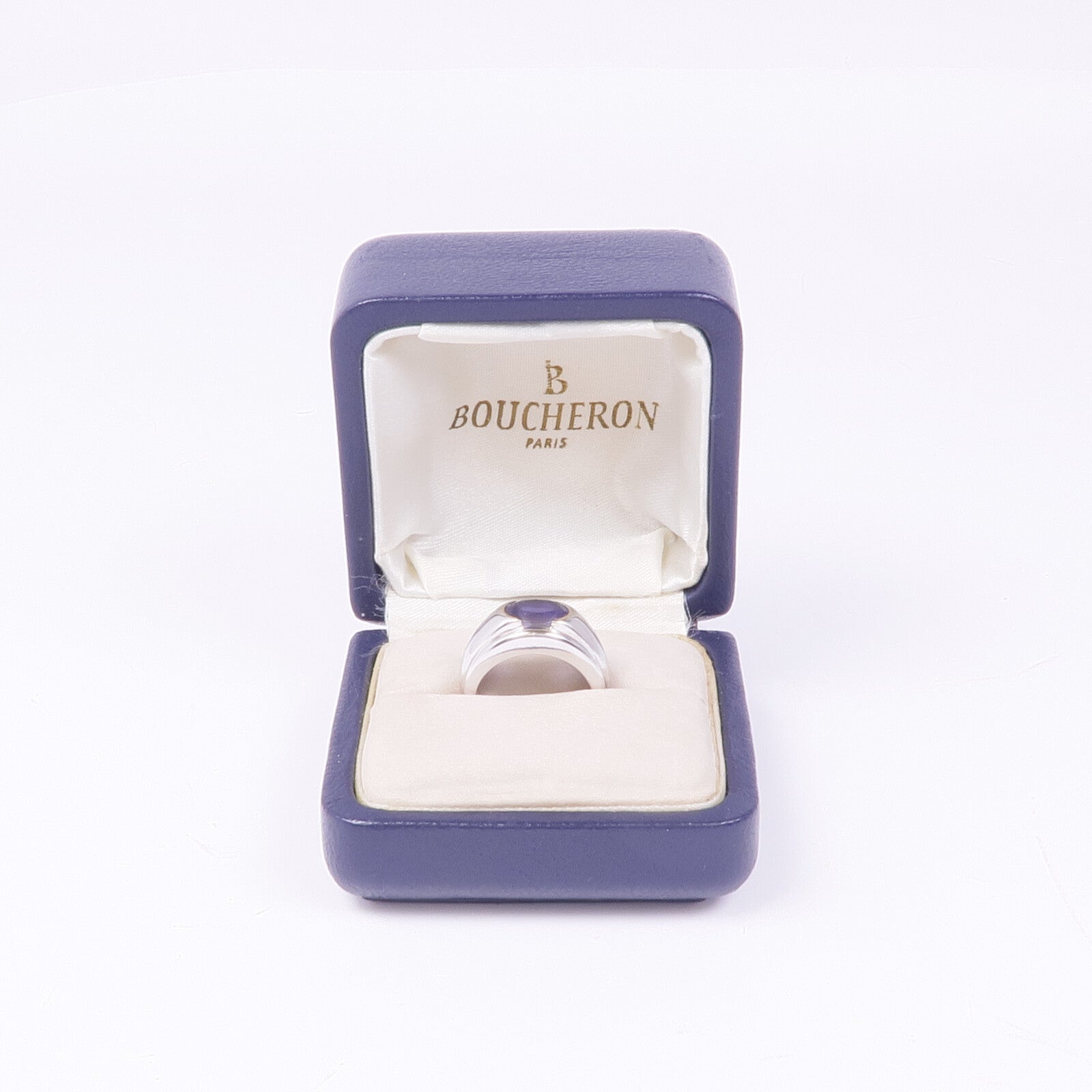 JEWELRY 18K白金Iolite Ring堇青石戒指US#4.75