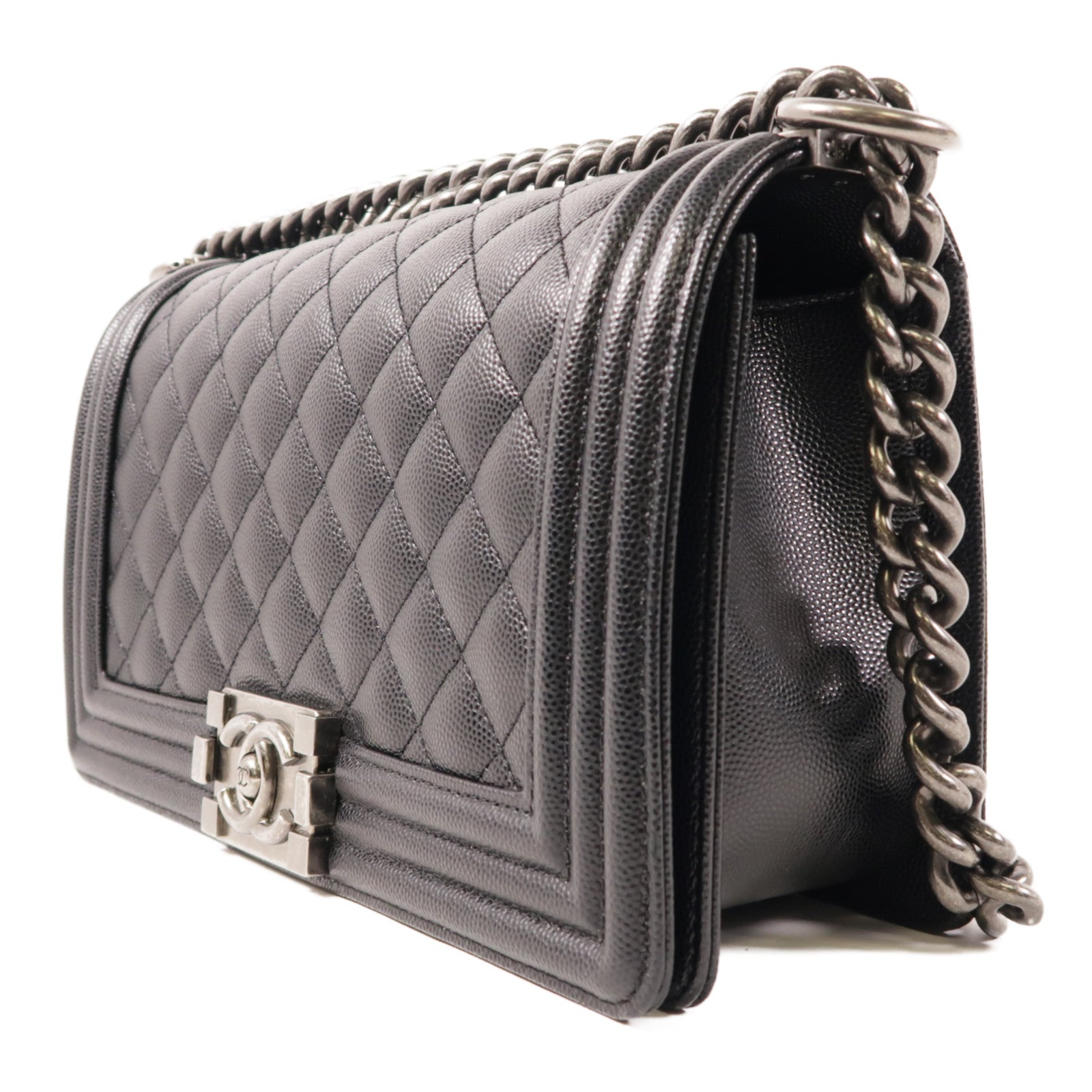 CHANEL 牛皮皮革Boy 25肩背袋