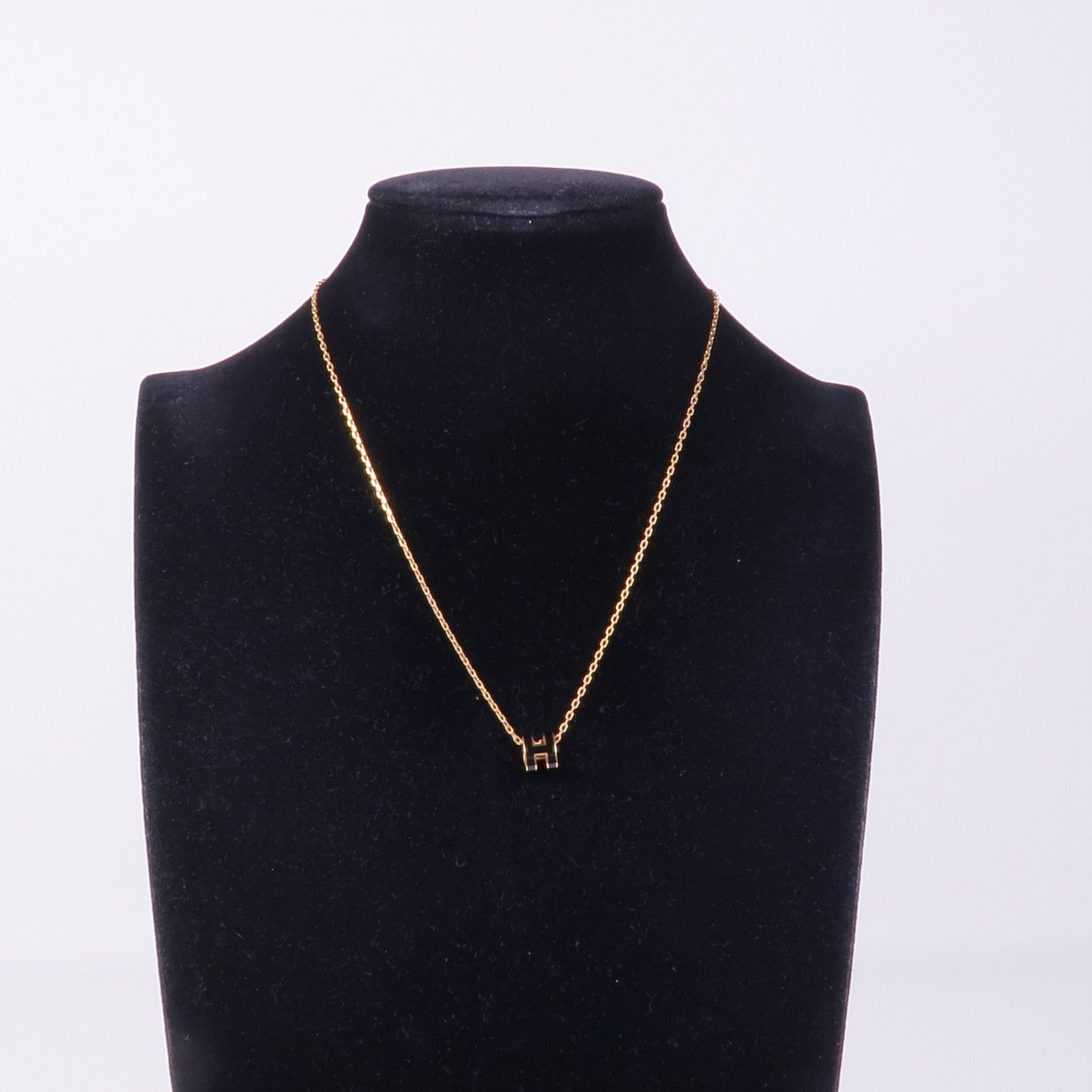HERMES 金屬Pop H項鍊Noir