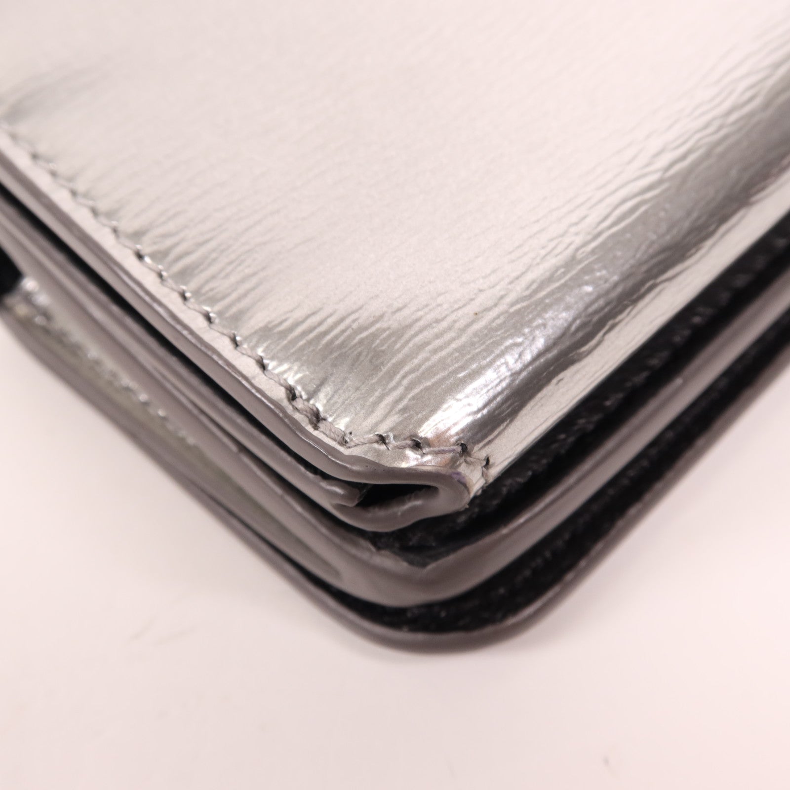 BALENCIAGA 牛皮皮革Wallet銀扣錢包