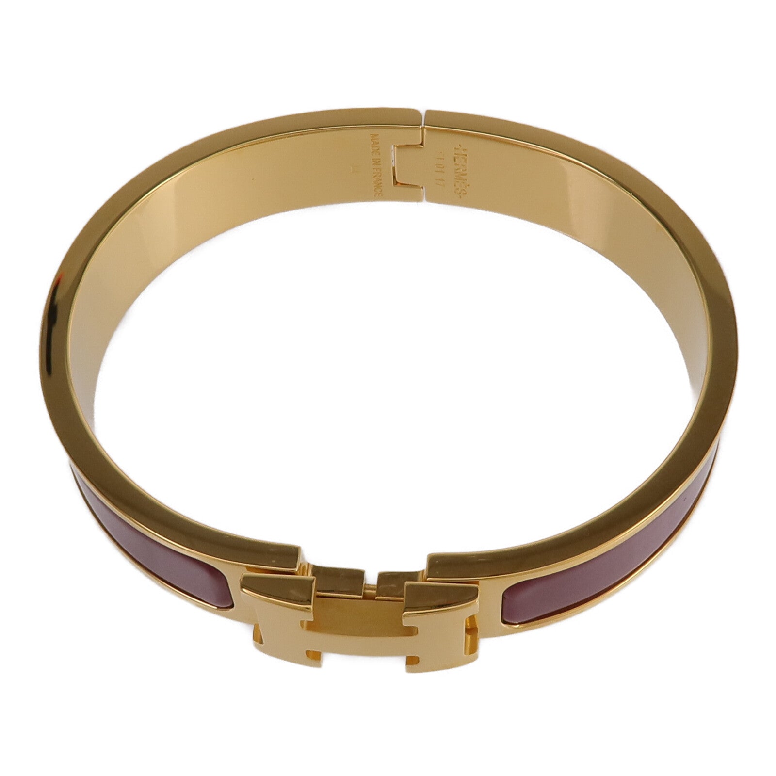 HERMES 金屬/琺瑯Clic H Bracelet手鐲
