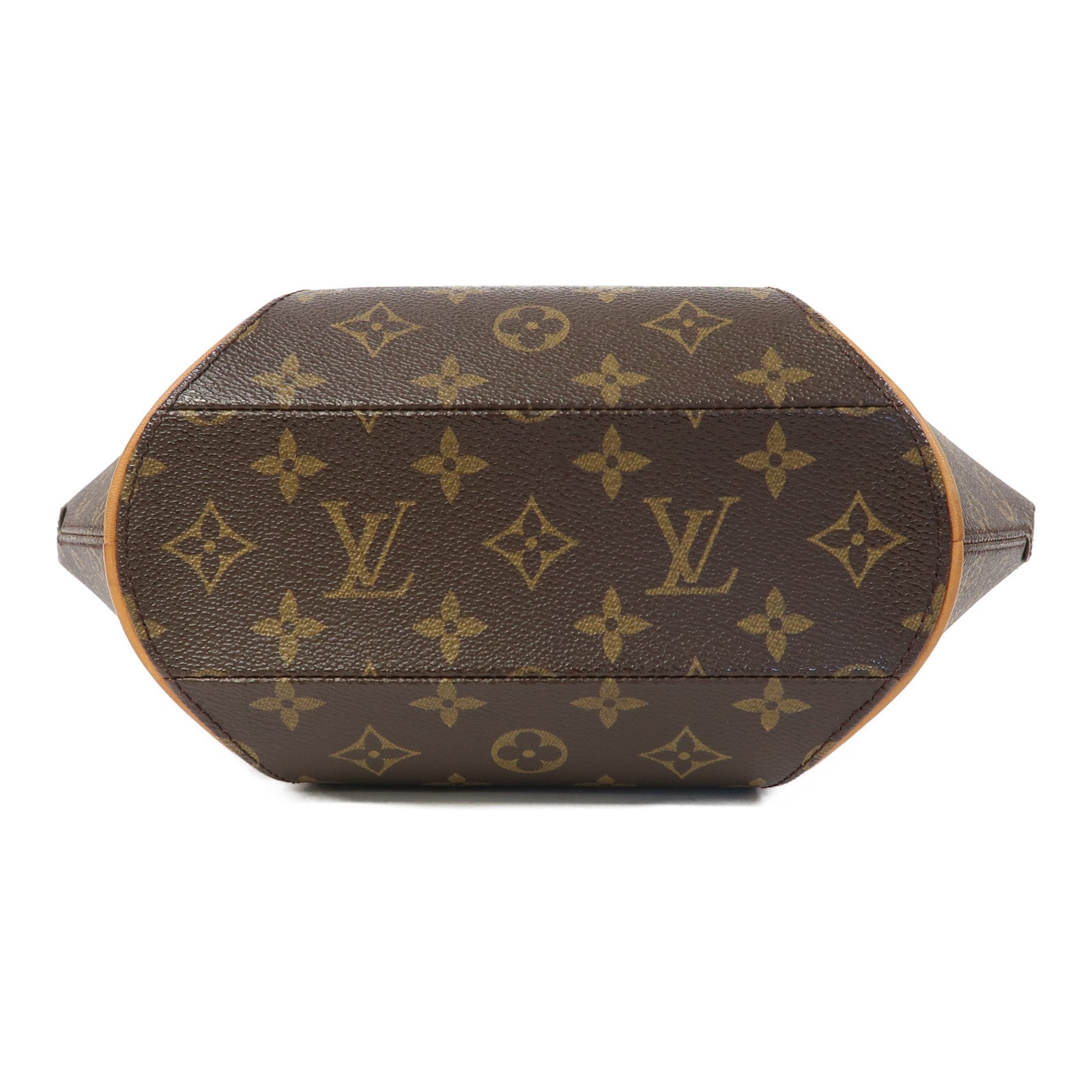 LOUIS VUITTON Monogram Ellipse PM金扣手挽袋啡色
