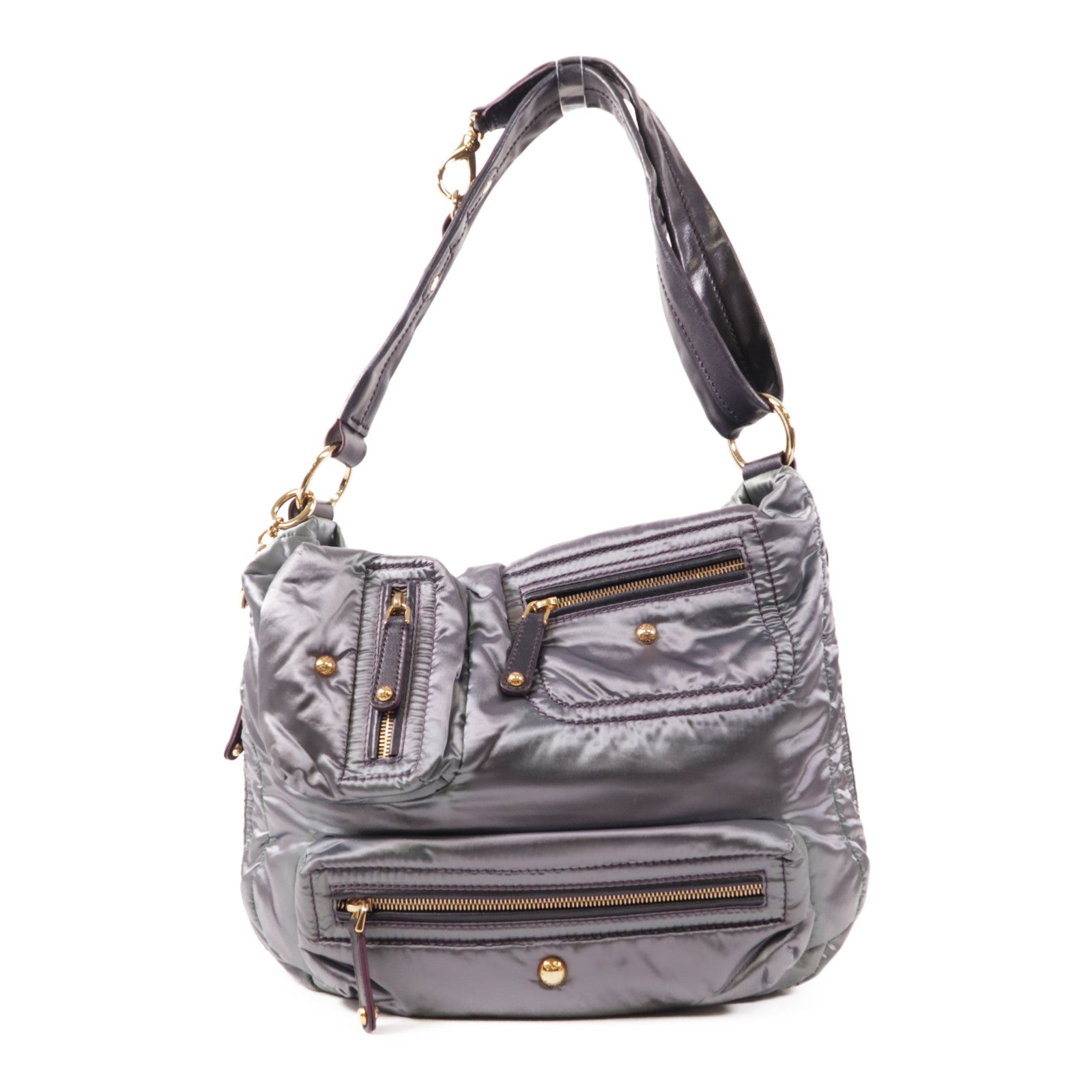 TOD'S 尼龍Shoulder Bag金扣肩背袋