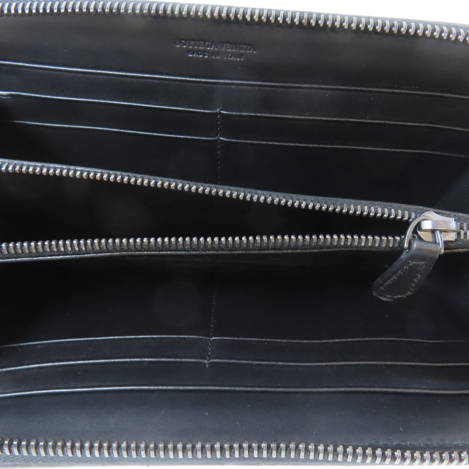 BOTTEGA VENETA 皮革Long Wallet長錢包黑色