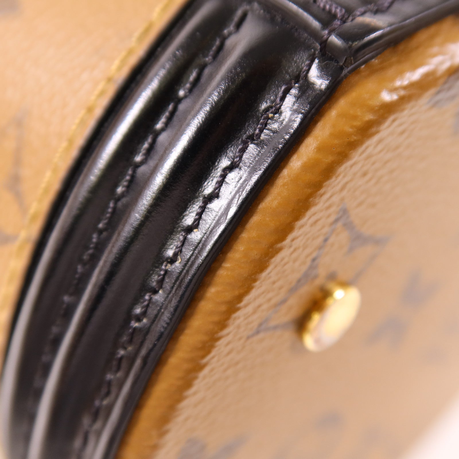 LOUIS VUITTON Monogram Reverse Cannes金扣手挽肩背兩用袋