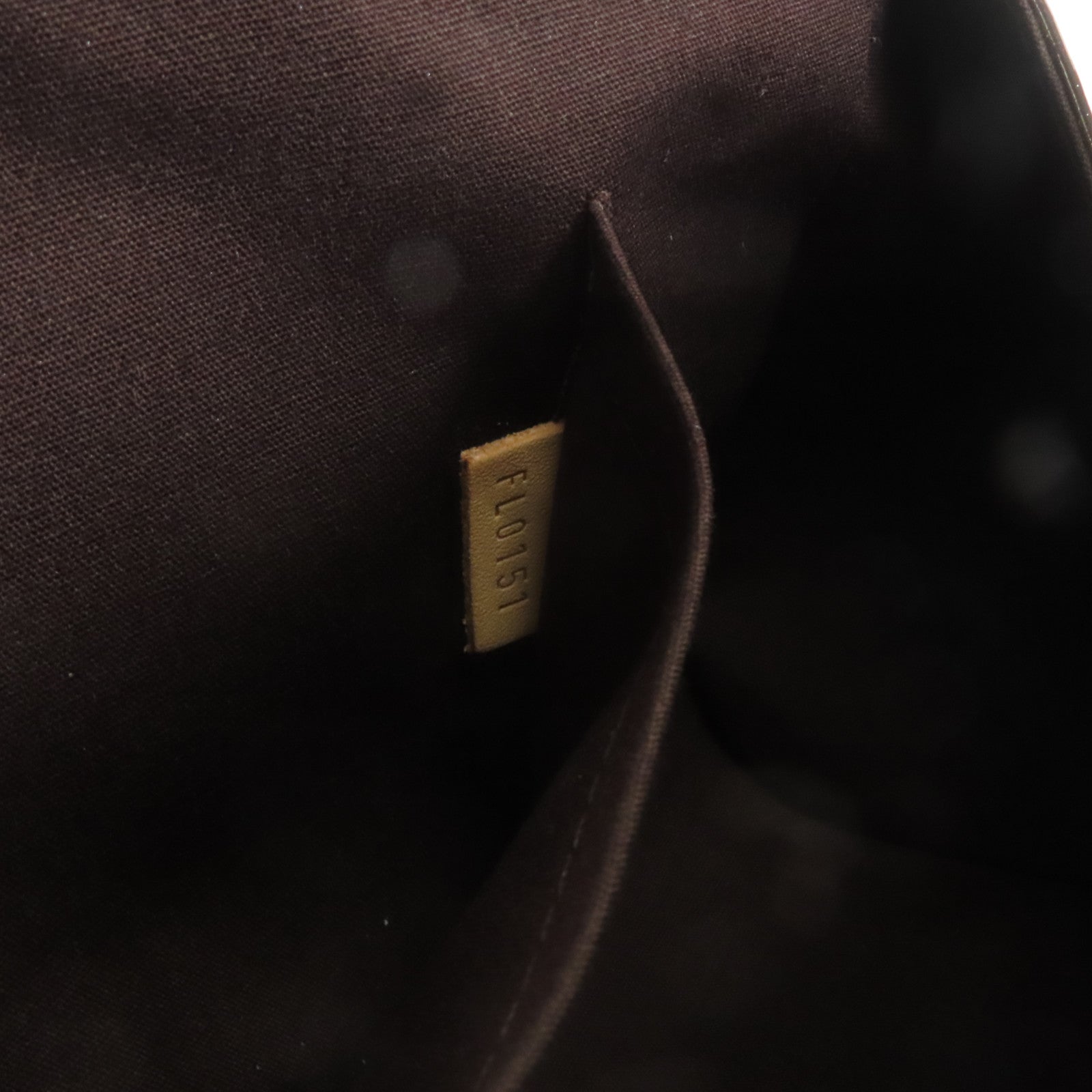 LOUIS VUITTON Monogram Vernis Sherwood PM金扣肩背袋酒紅色