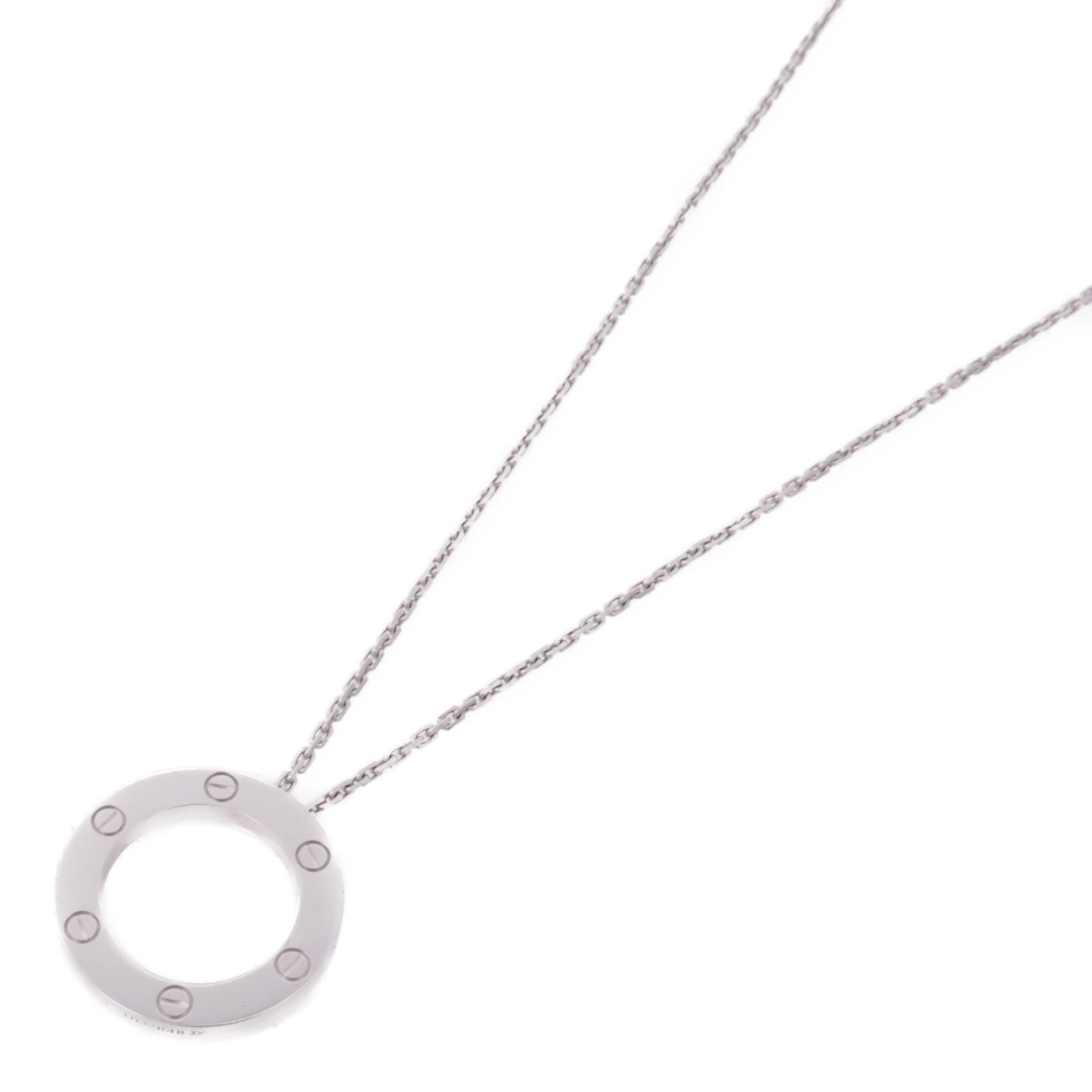 CARTIER 【激減優惠】18K白金Love Necklace項鍊