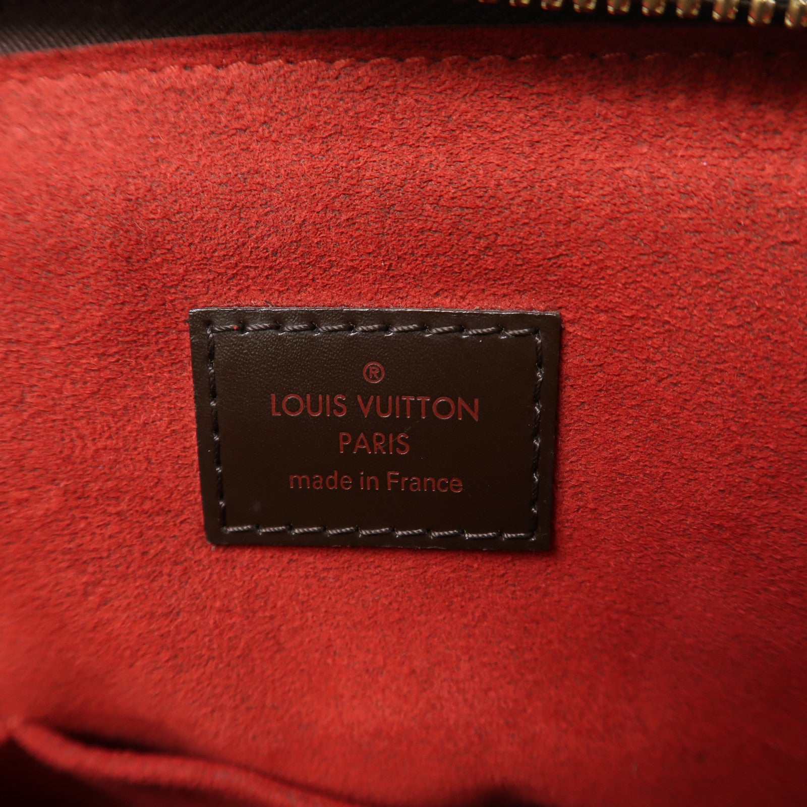 LOUIS VUITTON Damier Trevi PM金扣手挽肩背兩用袋啡色