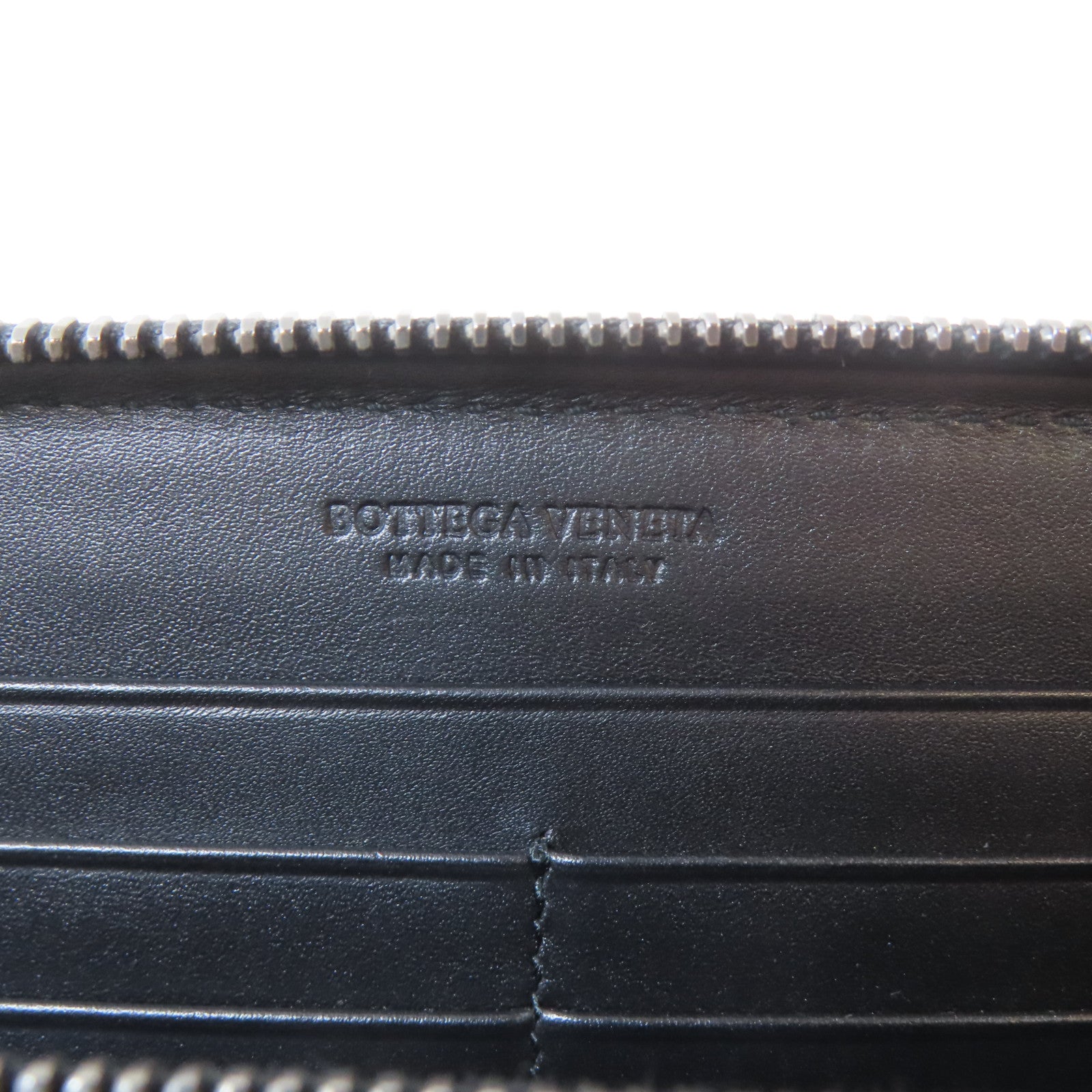 BOTTEGA VENETA 皮革Long Wallet長錢包黑色