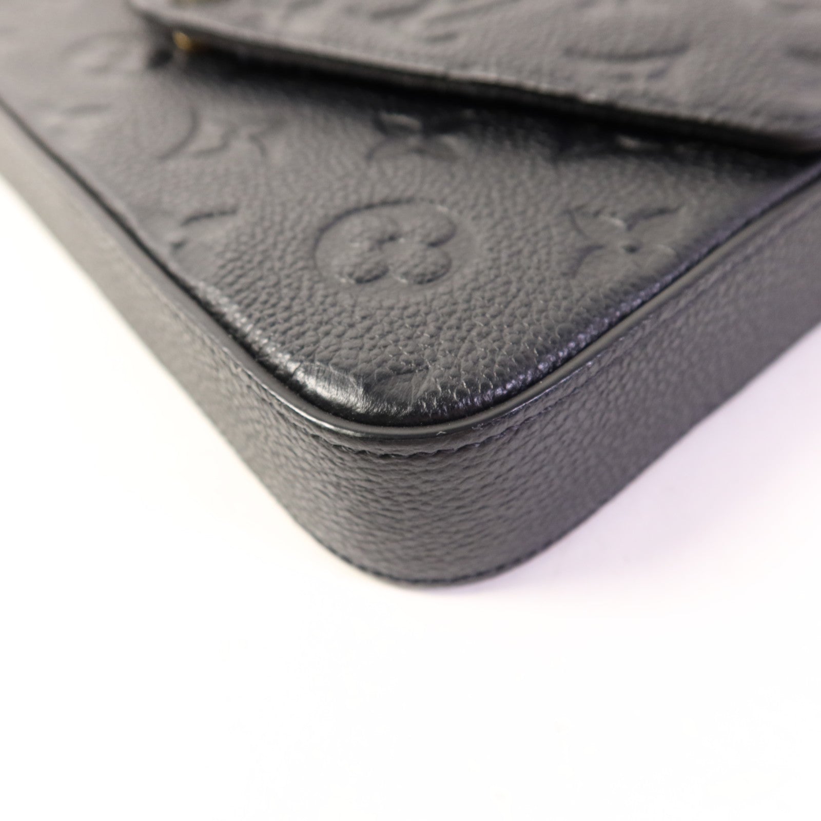 LOUIS VUITTON Monogram Empreinte Felicie Pochette金扣肩背袋