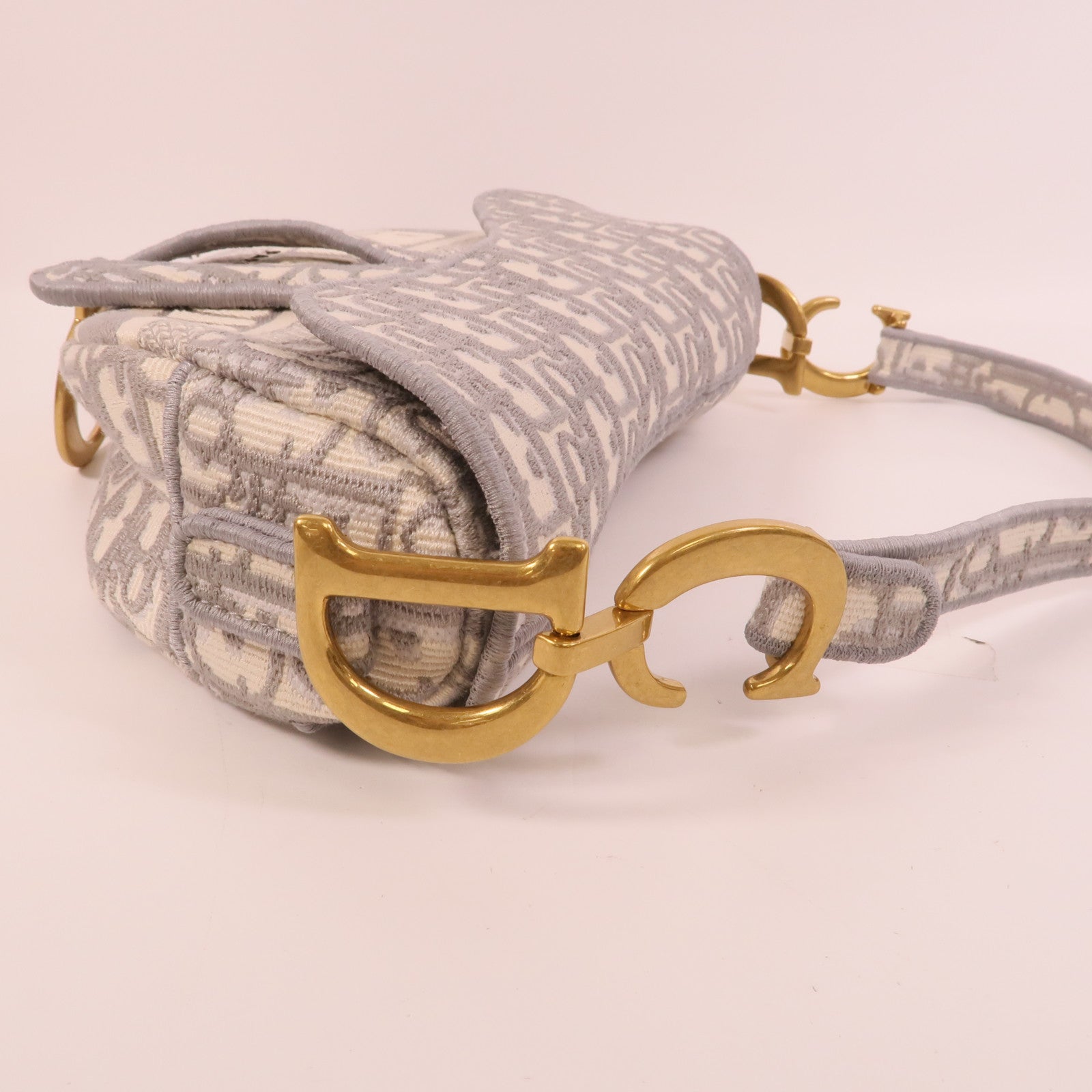 Dior 帆布Saddle Medium肩背袋