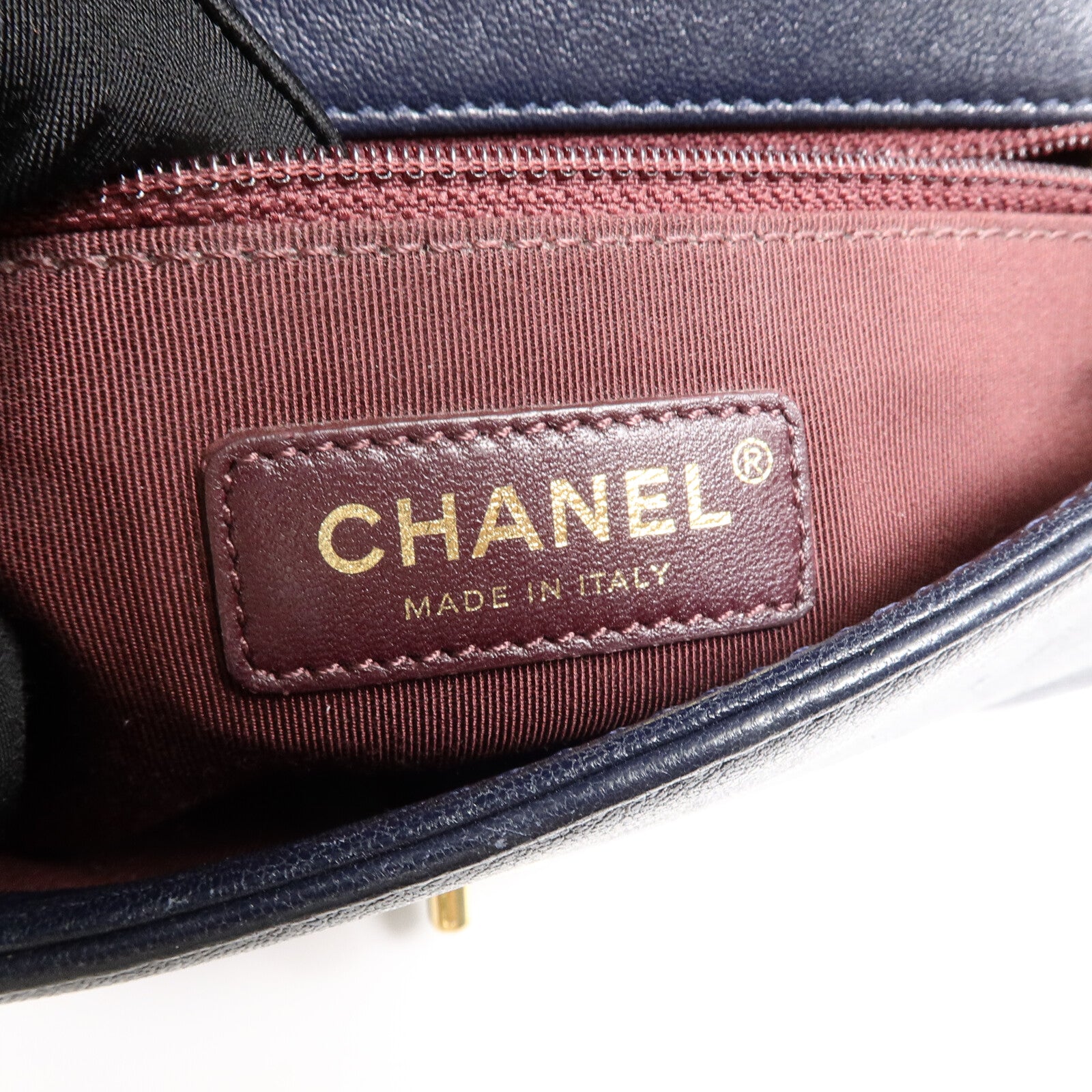 CHANEL 牛皮皮革Chain Shoulder Bag鏈帶肩背袋