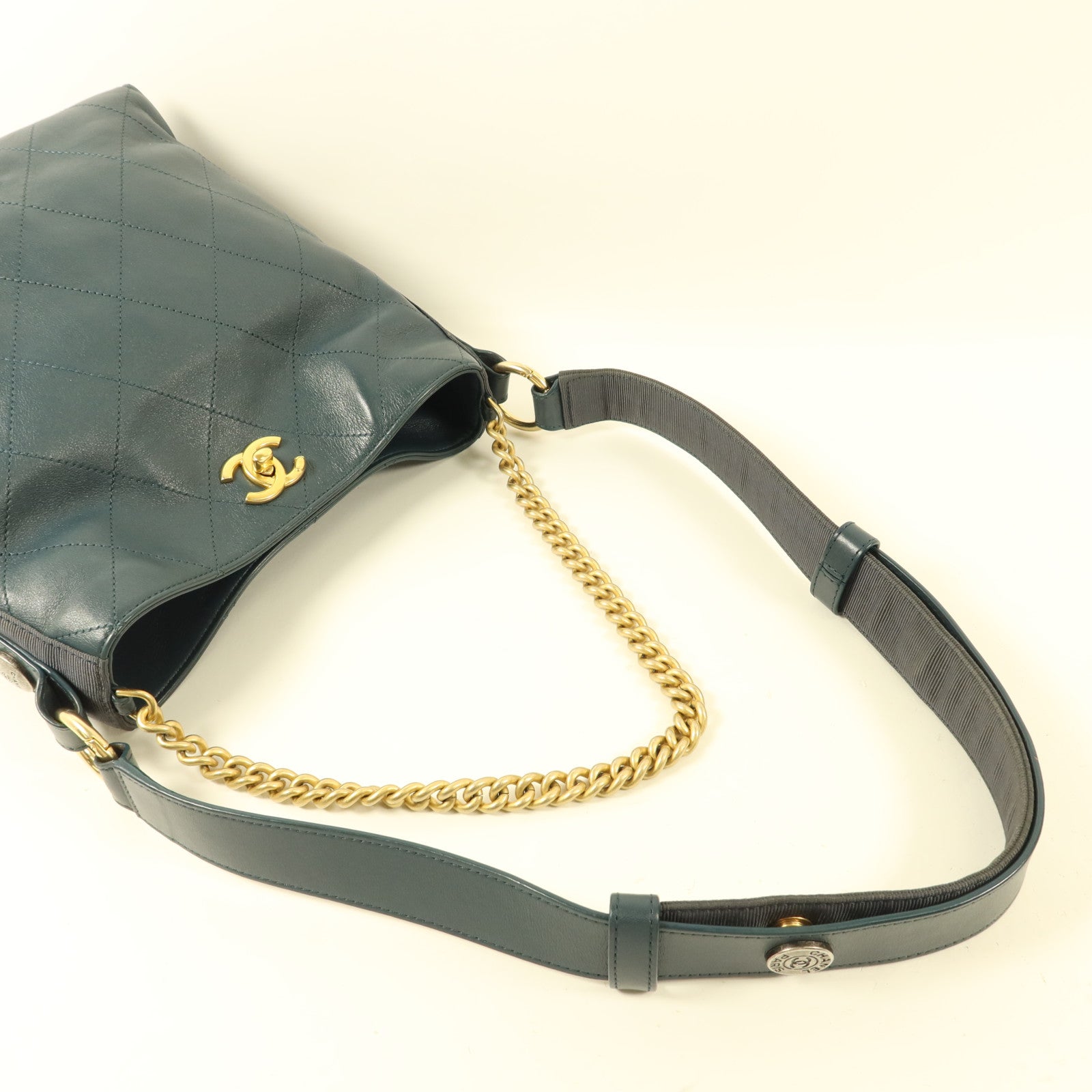 CHANEL 牛皮皮革Hobo Bag手挽肩背兩用袋