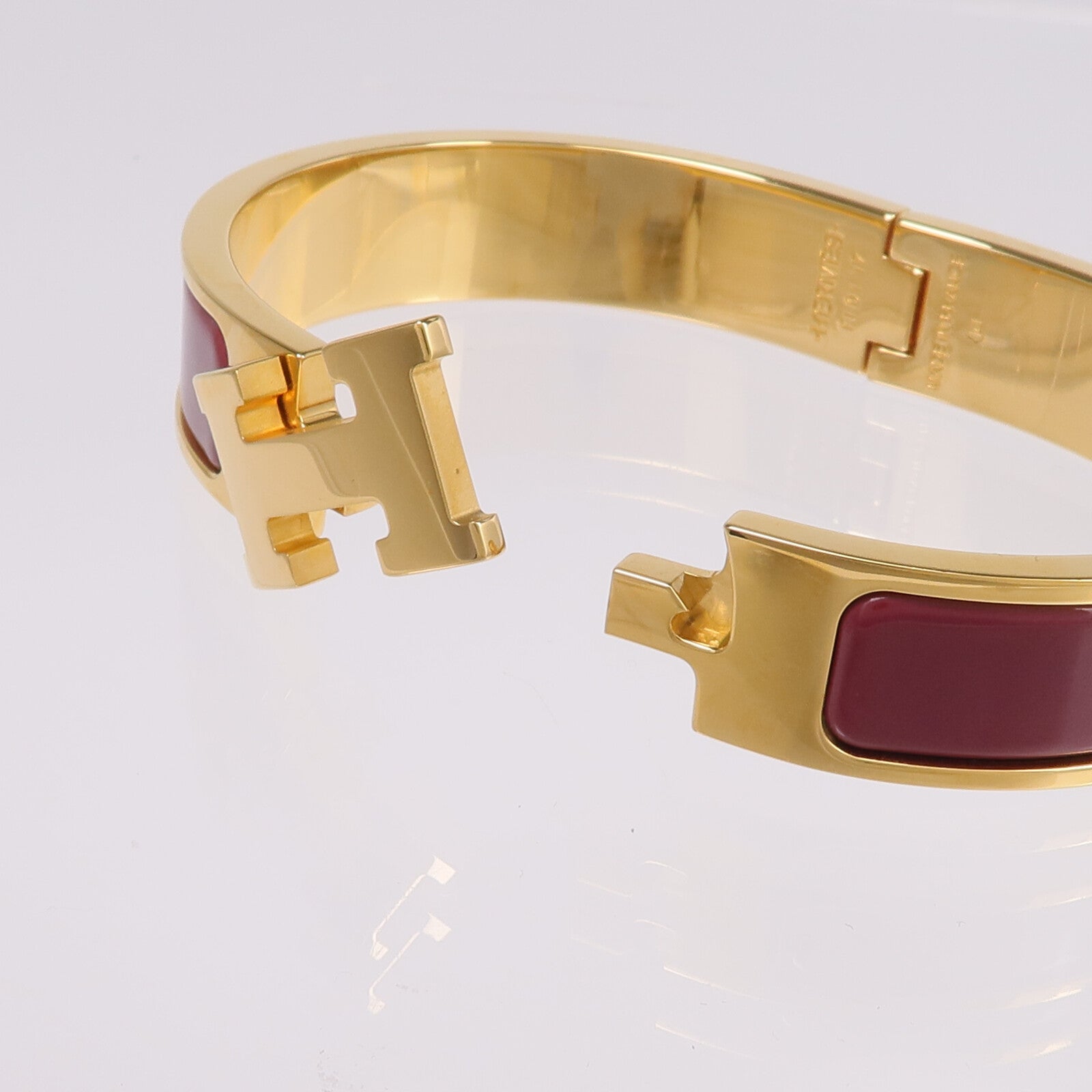 HERMES 金屬/琺瑯Clic H Bracelet手鐲