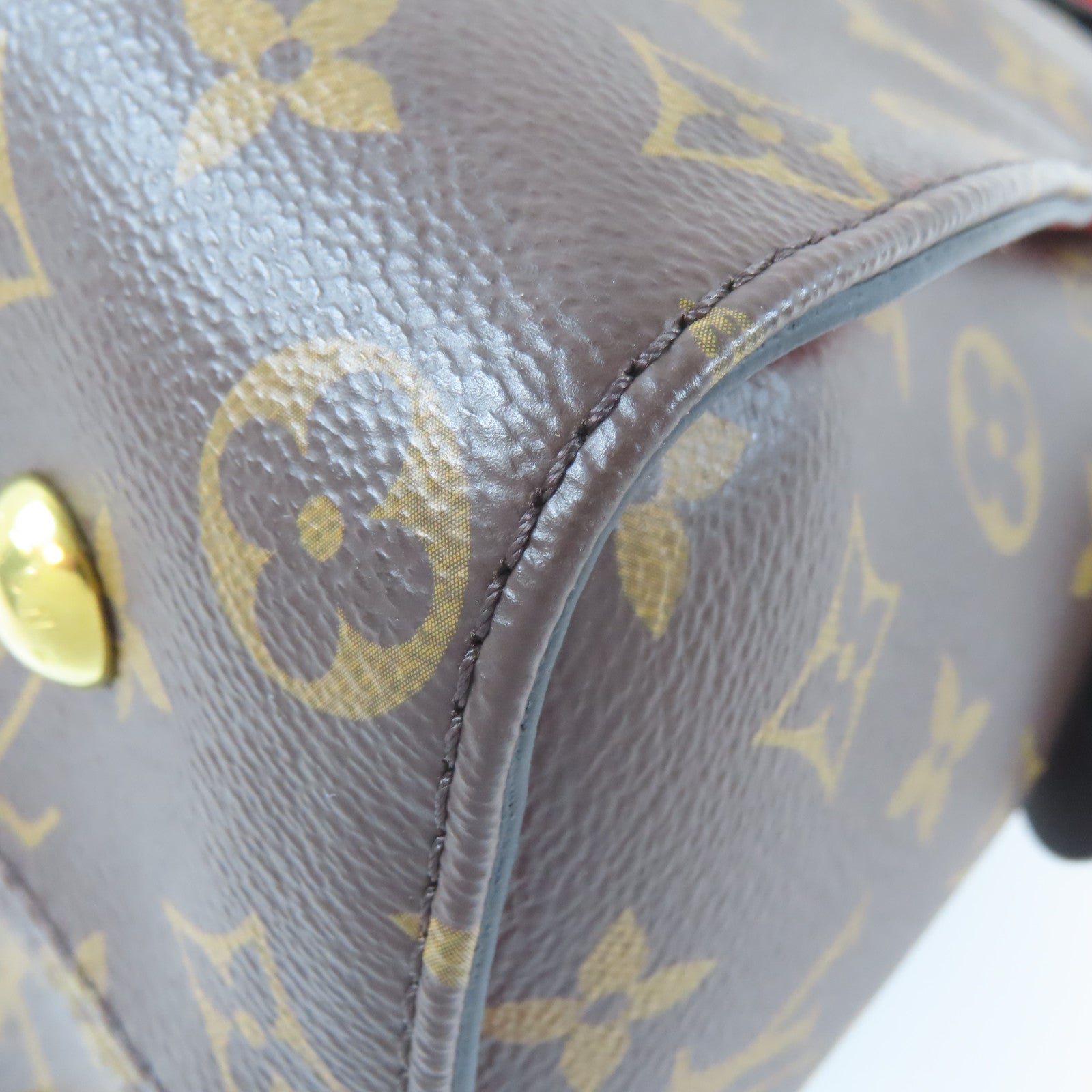 LOUIS VUITTON Monogram Tuileries金扣手挽肩背兩用袋啡色