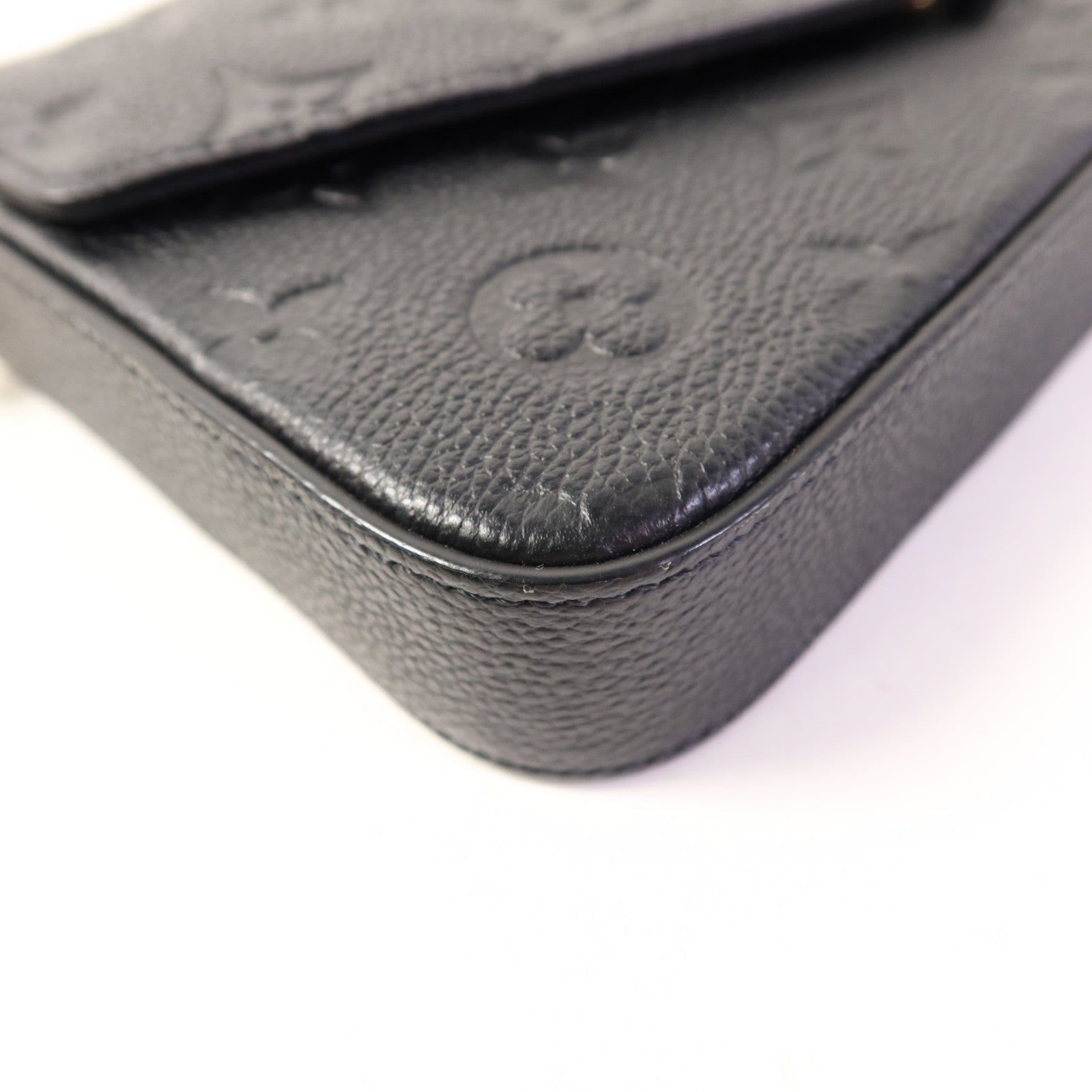 LOUIS VUITTON Monogram Empreinte Felicie Pochette金扣肩背袋