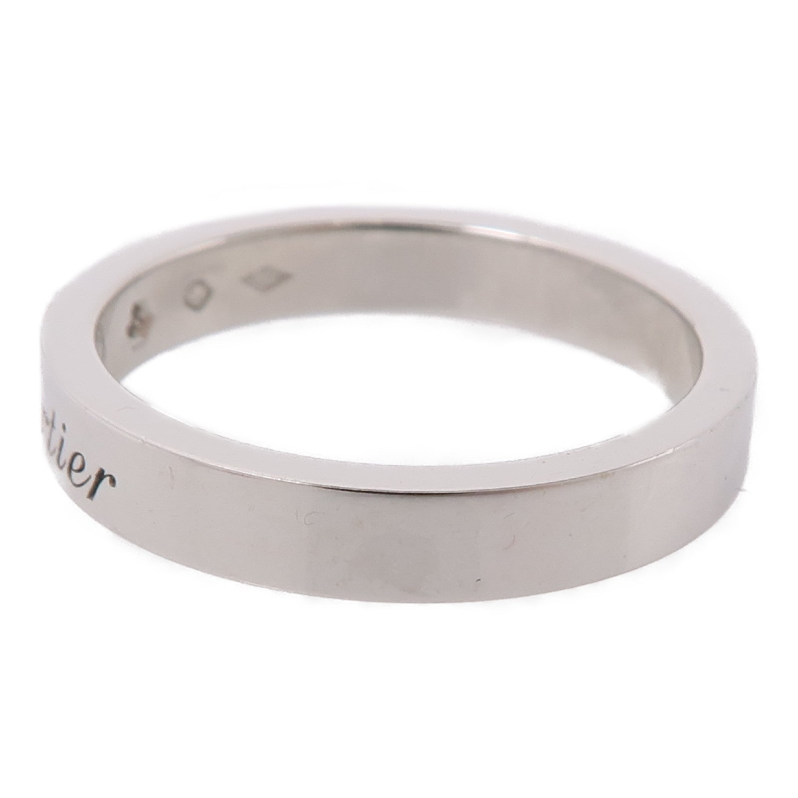 CARTIER PT900鉑金Wedding Ring鑽石戒指Cartier#49/US#4.75