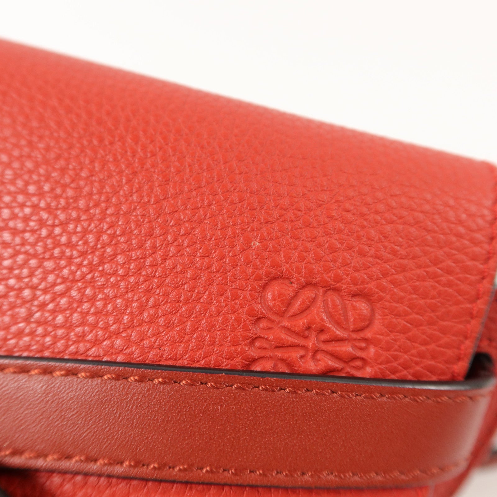 LOEWE 牛皮皮革Mini Gate肩背袋