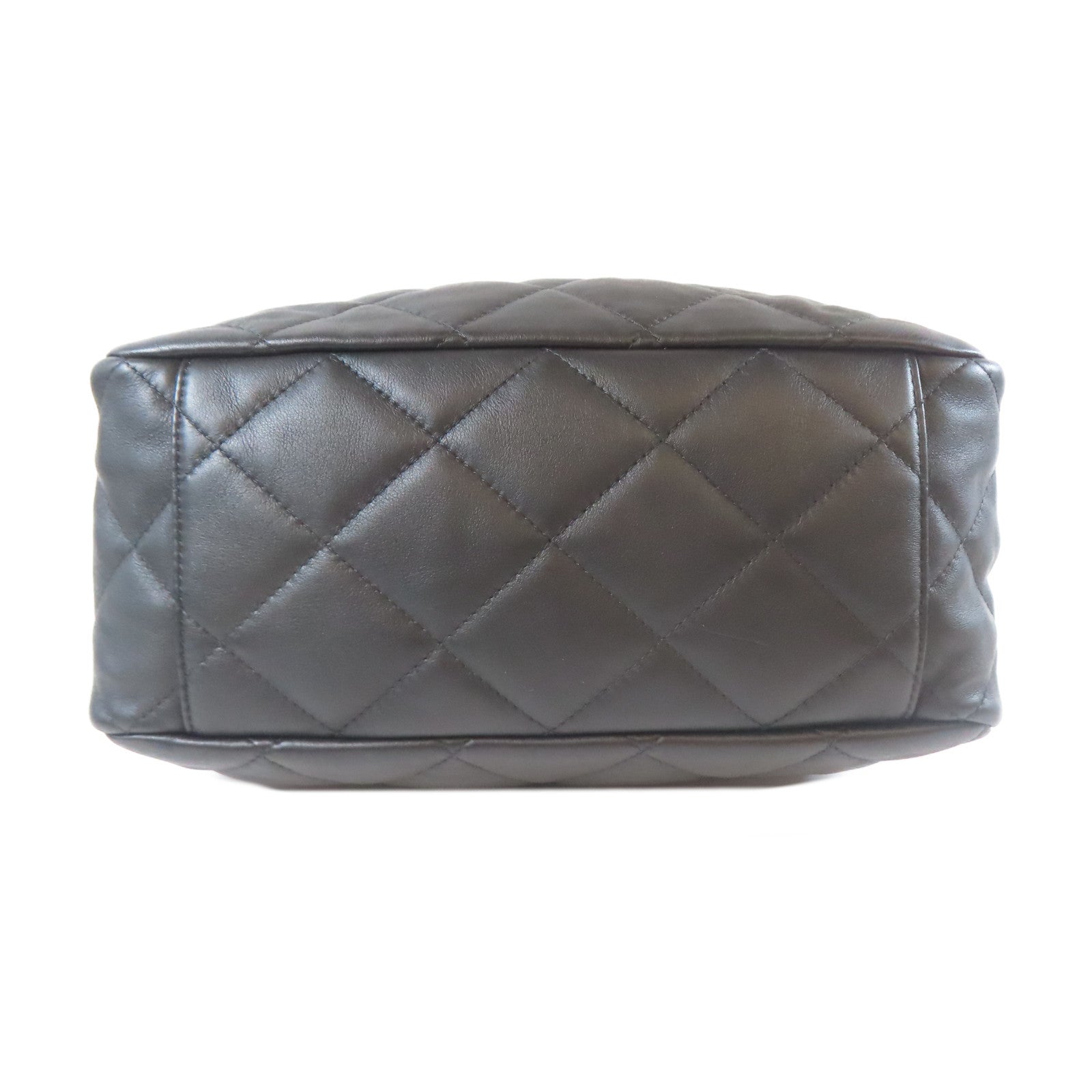 CHANEL 【激減優惠】菱格皮革Chain Shoulder金扣鏈帶肩背袋黑色