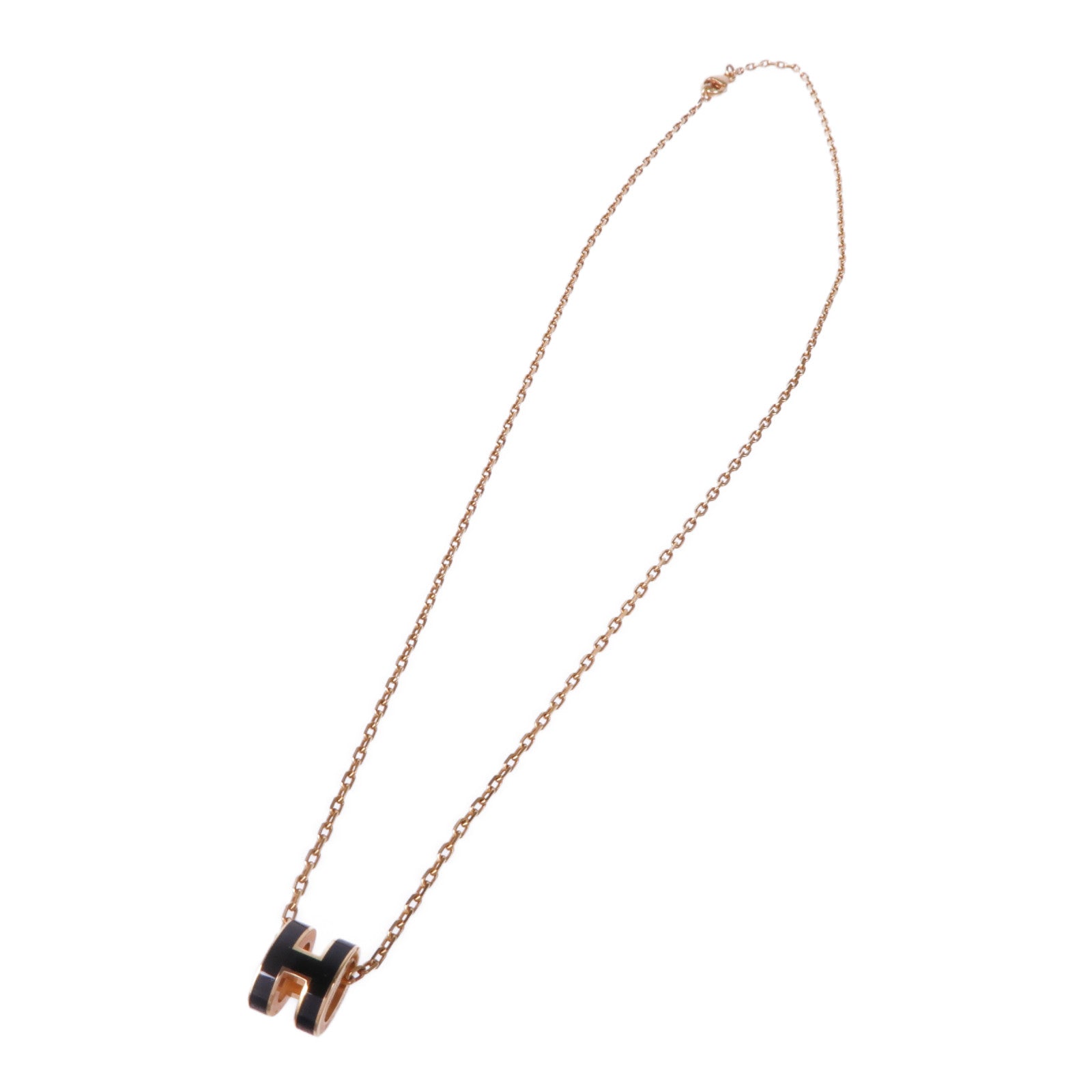 HERMES 金屬Pop H項鍊Noir