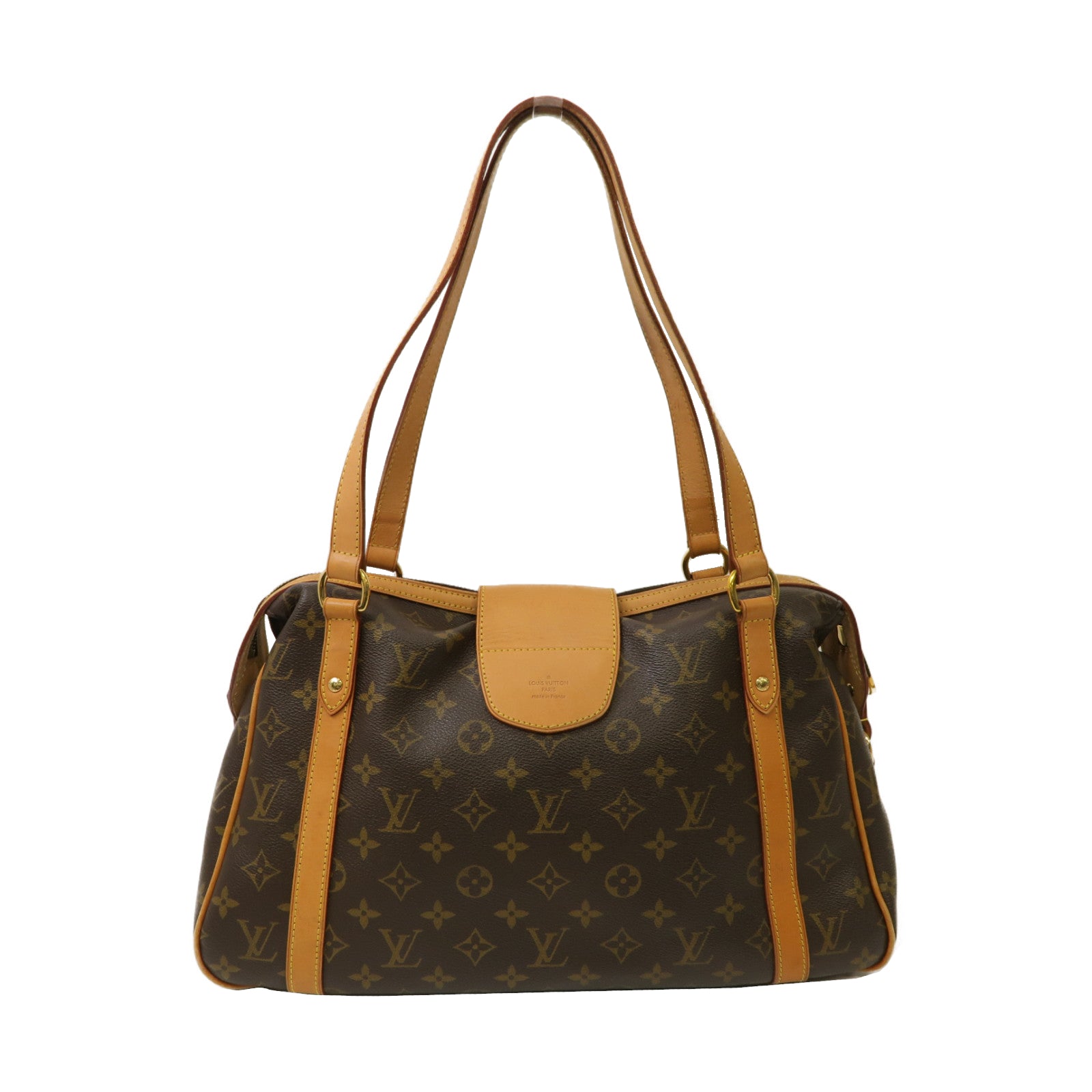 LOUIS VUITTON Monogram Stresa PM金扣肩背袋啡色