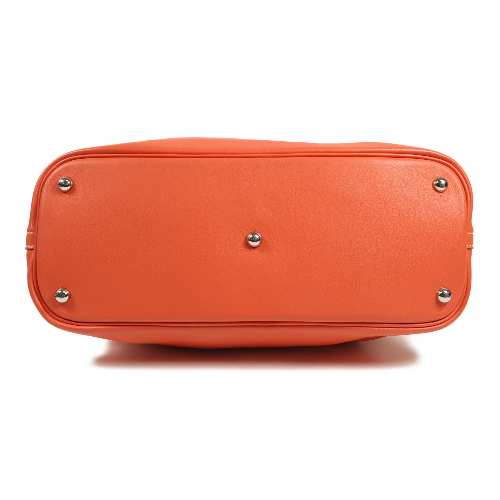 HERMES Sikkim皮革Bolide Relax 35銀扣手挽袋Rose Jaipur