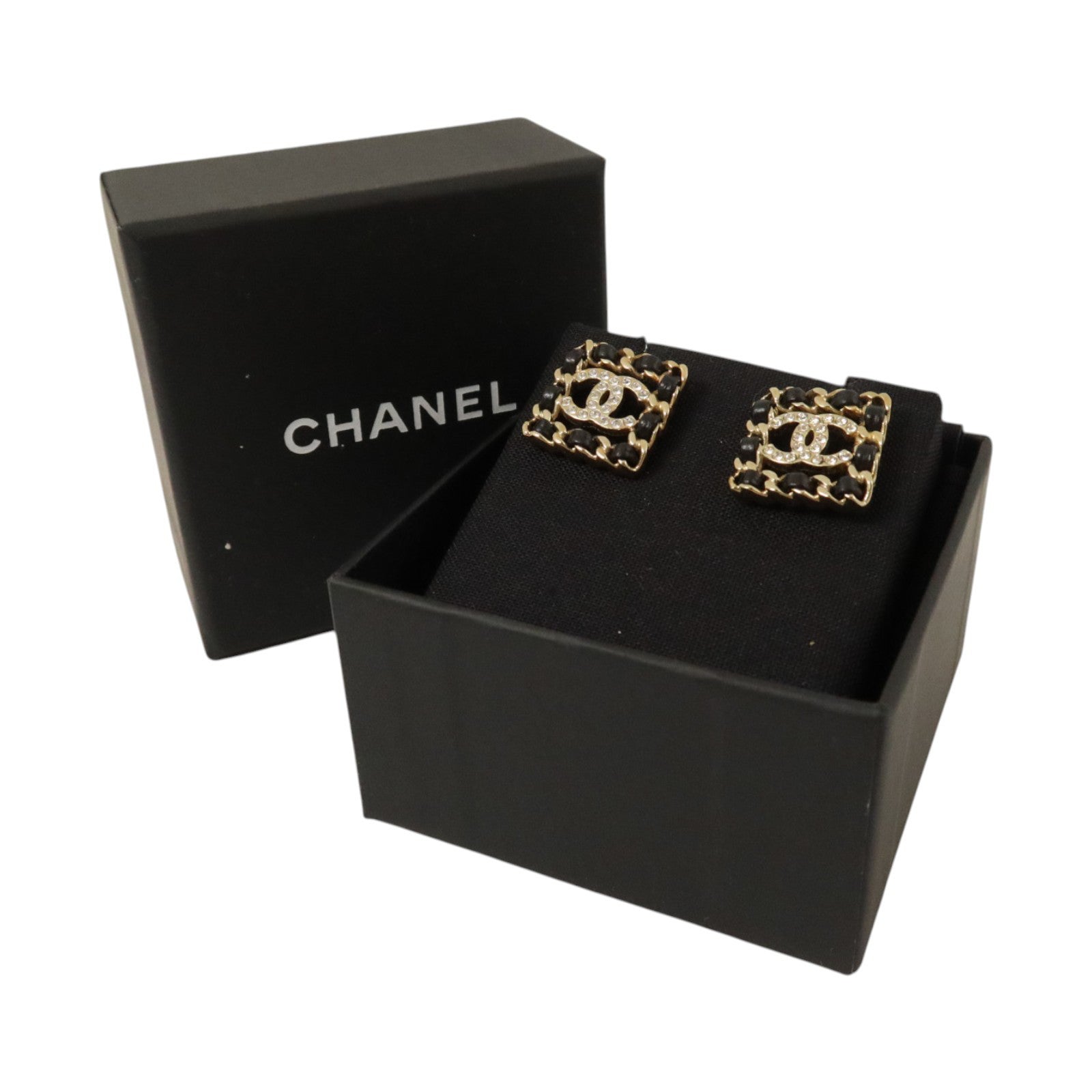 CHANEL 金屬/皮革Earrings耳環