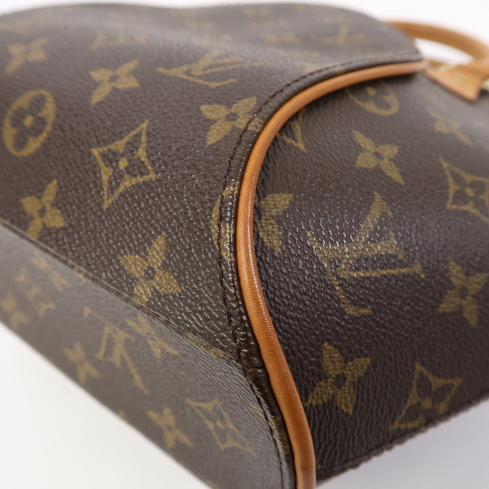 LOUIS VUITTON Monogram Ellipse PM金扣手挽袋啡色