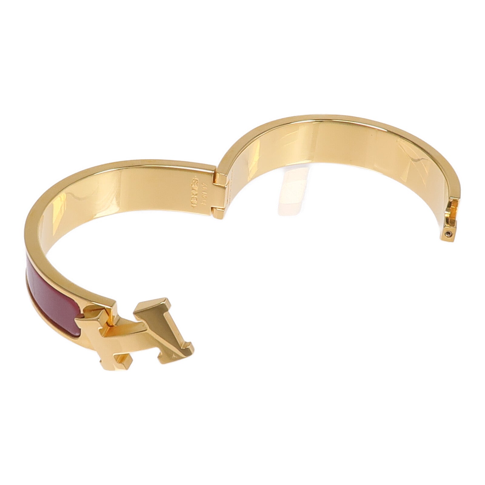 HERMES 金屬/琺瑯Clic H Bracelet手鐲