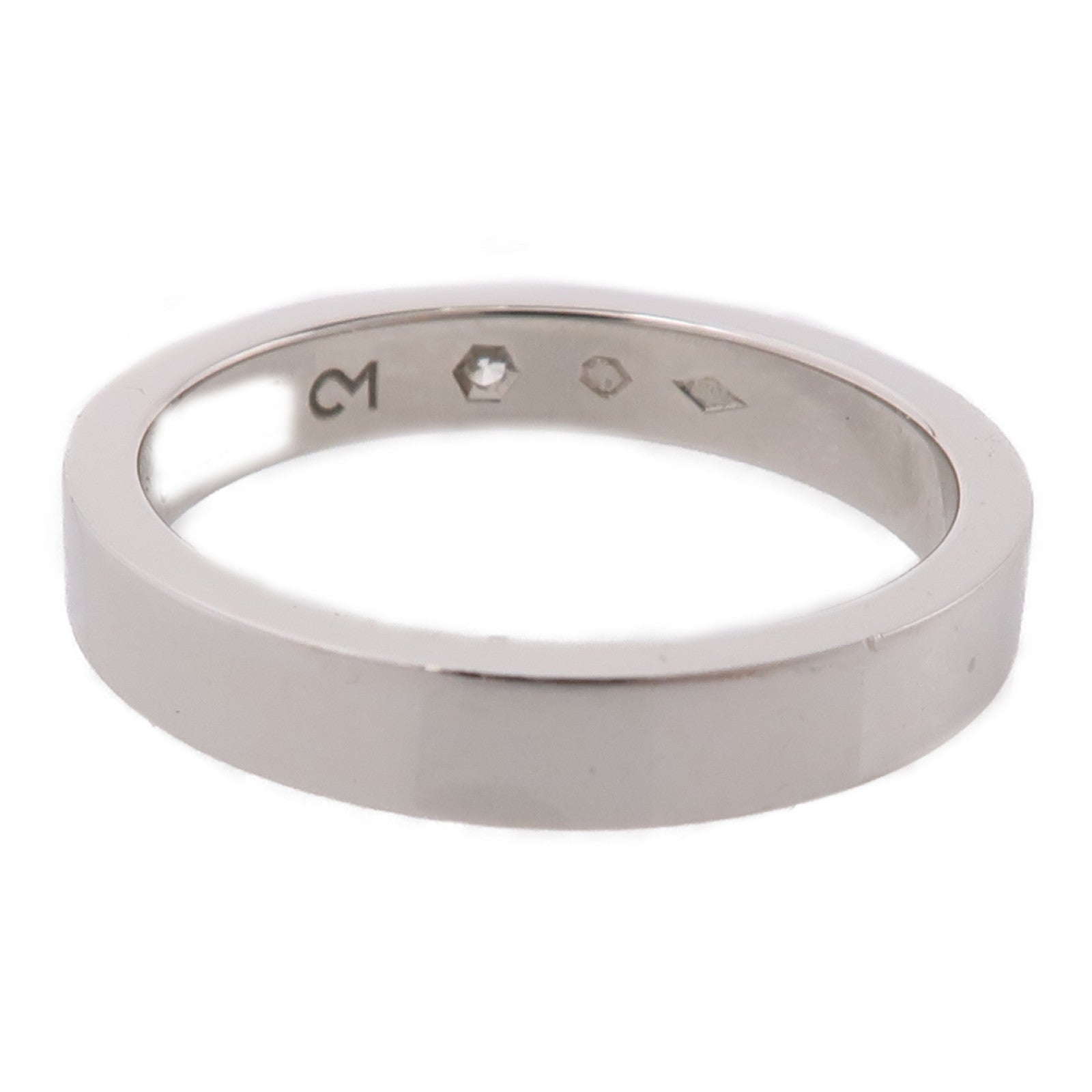 CARTIER PT900鉑金Wedding Ring鑽石戒指Cartier#49/US#4.75