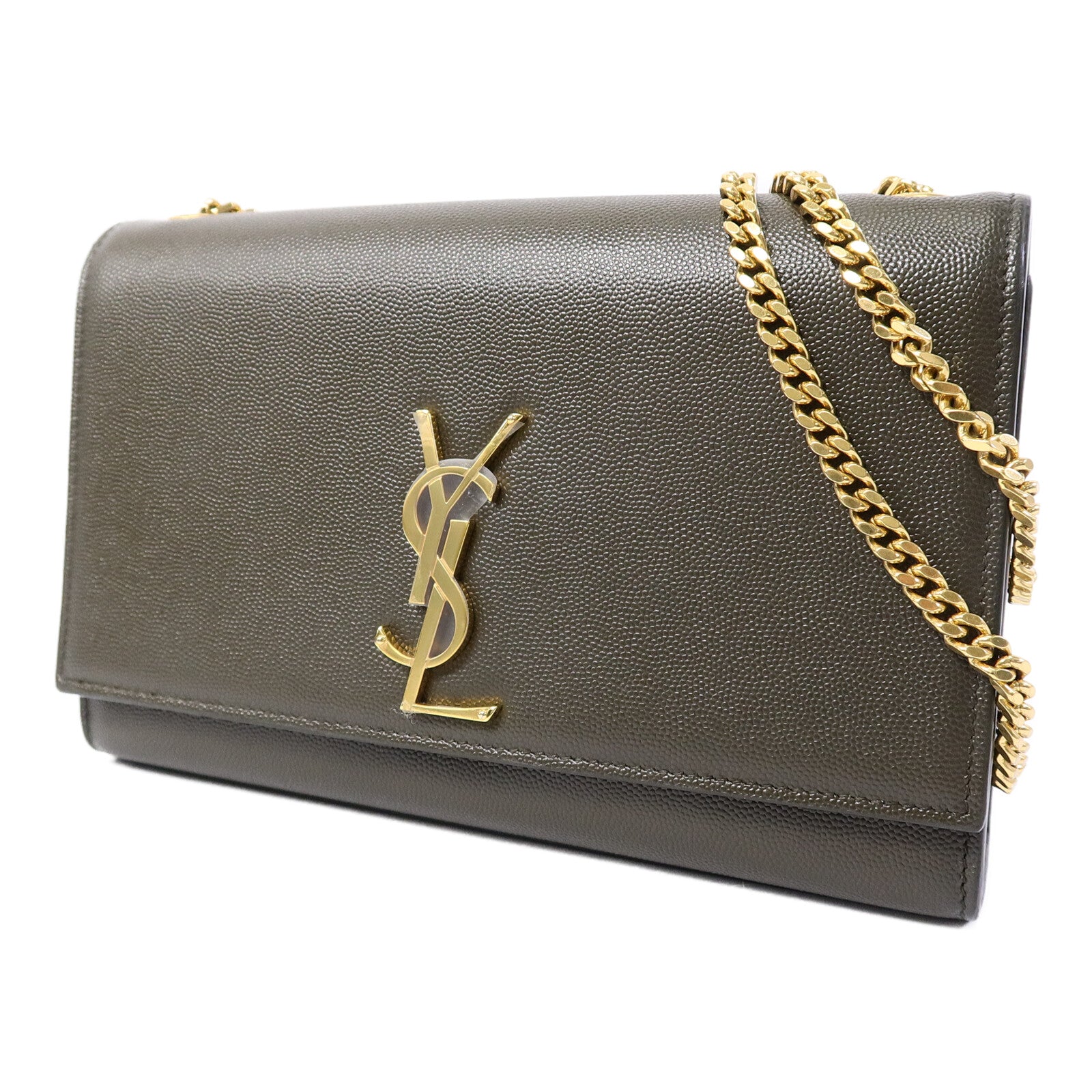 SAINT LAURENT 牛皮皮革Kate Medium Chain鏈帶肩背袋