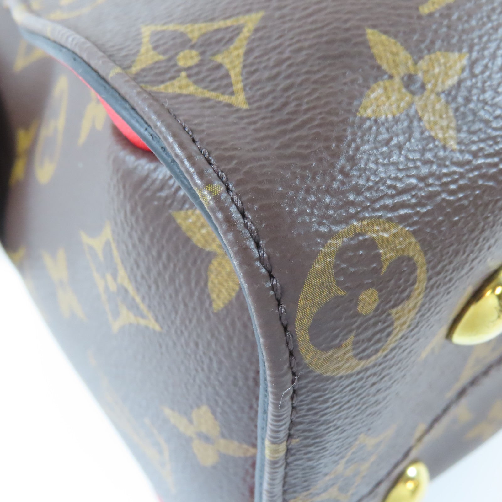 LOUIS VUITTON Monogram Tuileries金扣手挽肩背兩用袋啡色