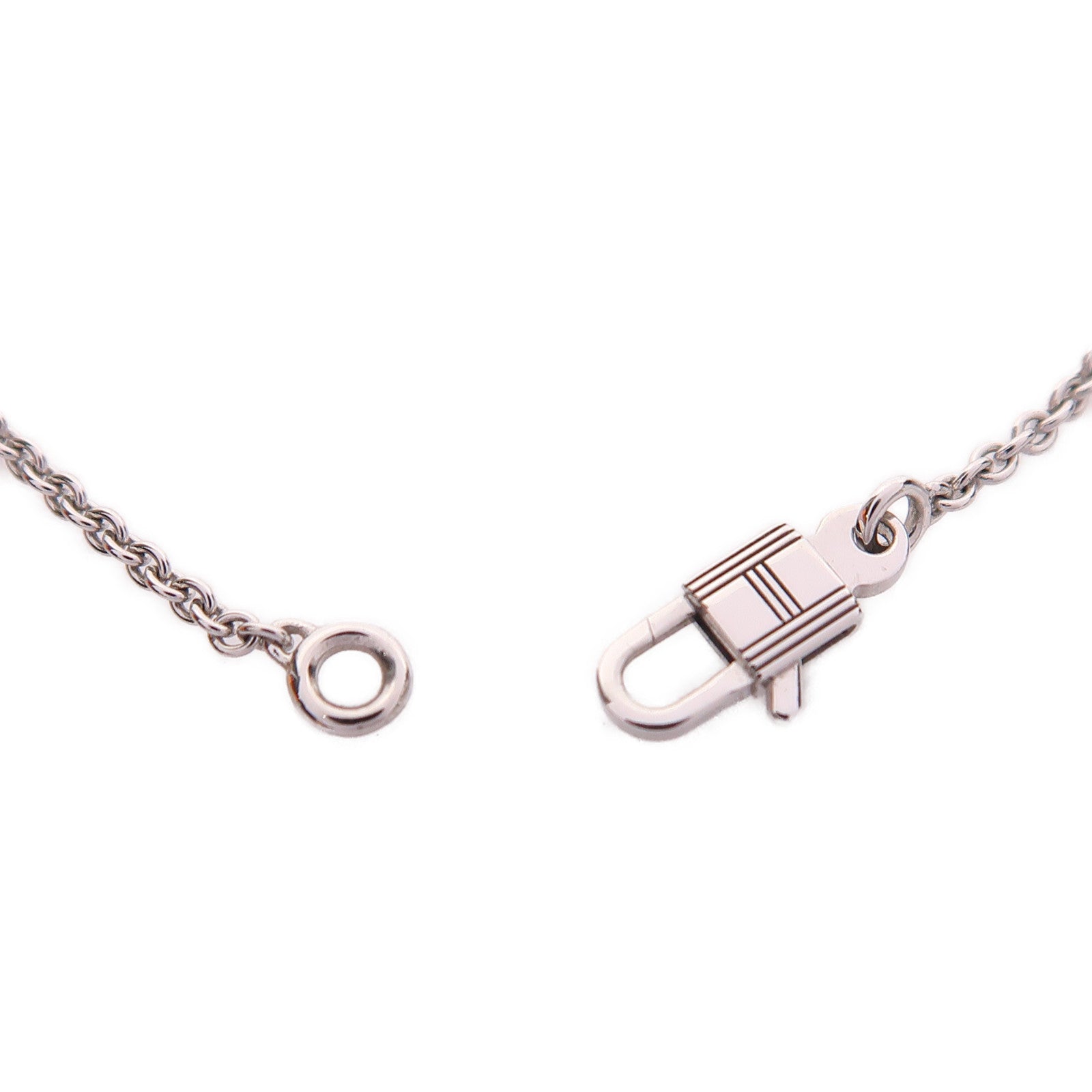 HERMES Amulettes Birkin Pendant Necklace 18K White Gold