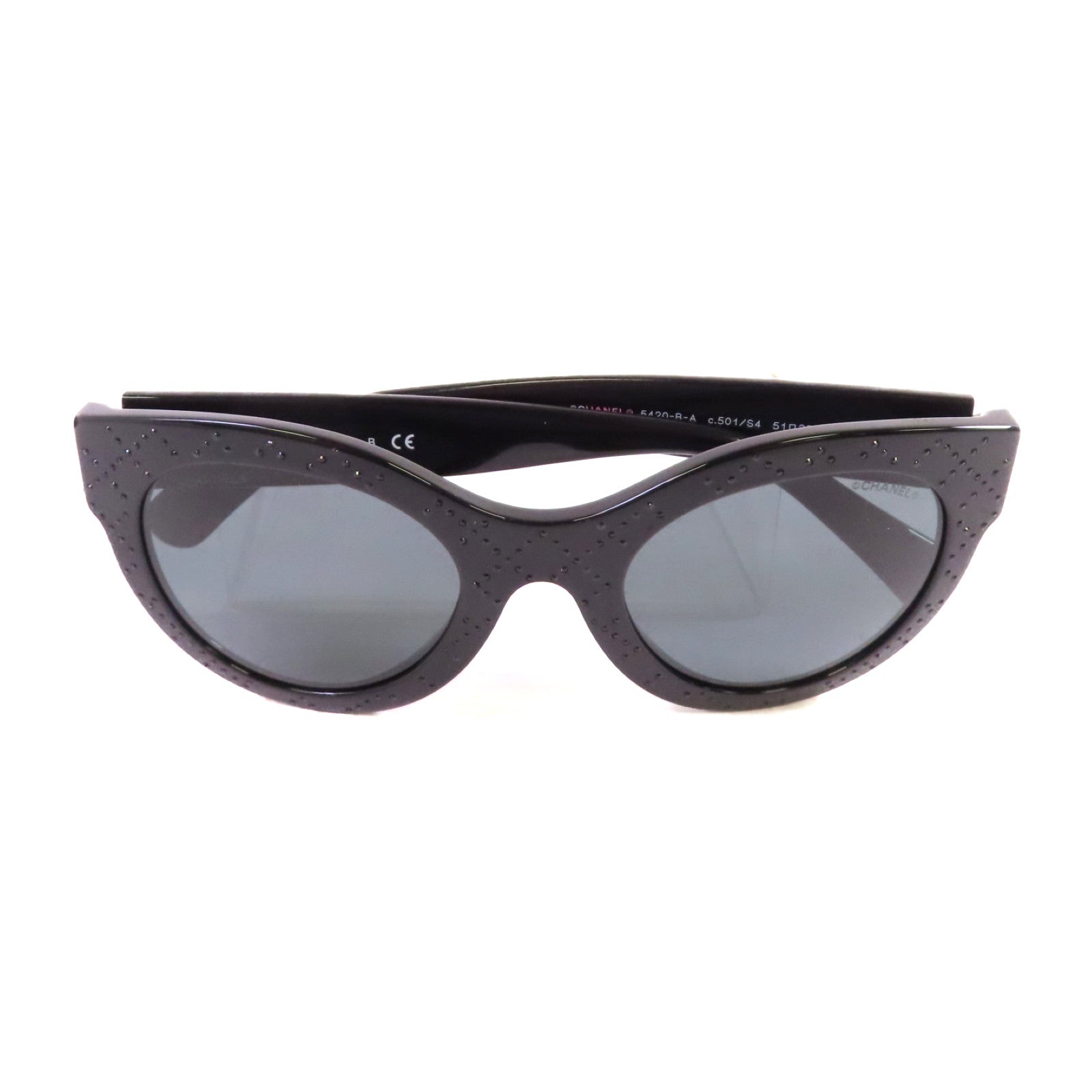 CHANEL PVC/水鑽Sunglasses太陽眼鏡黑色