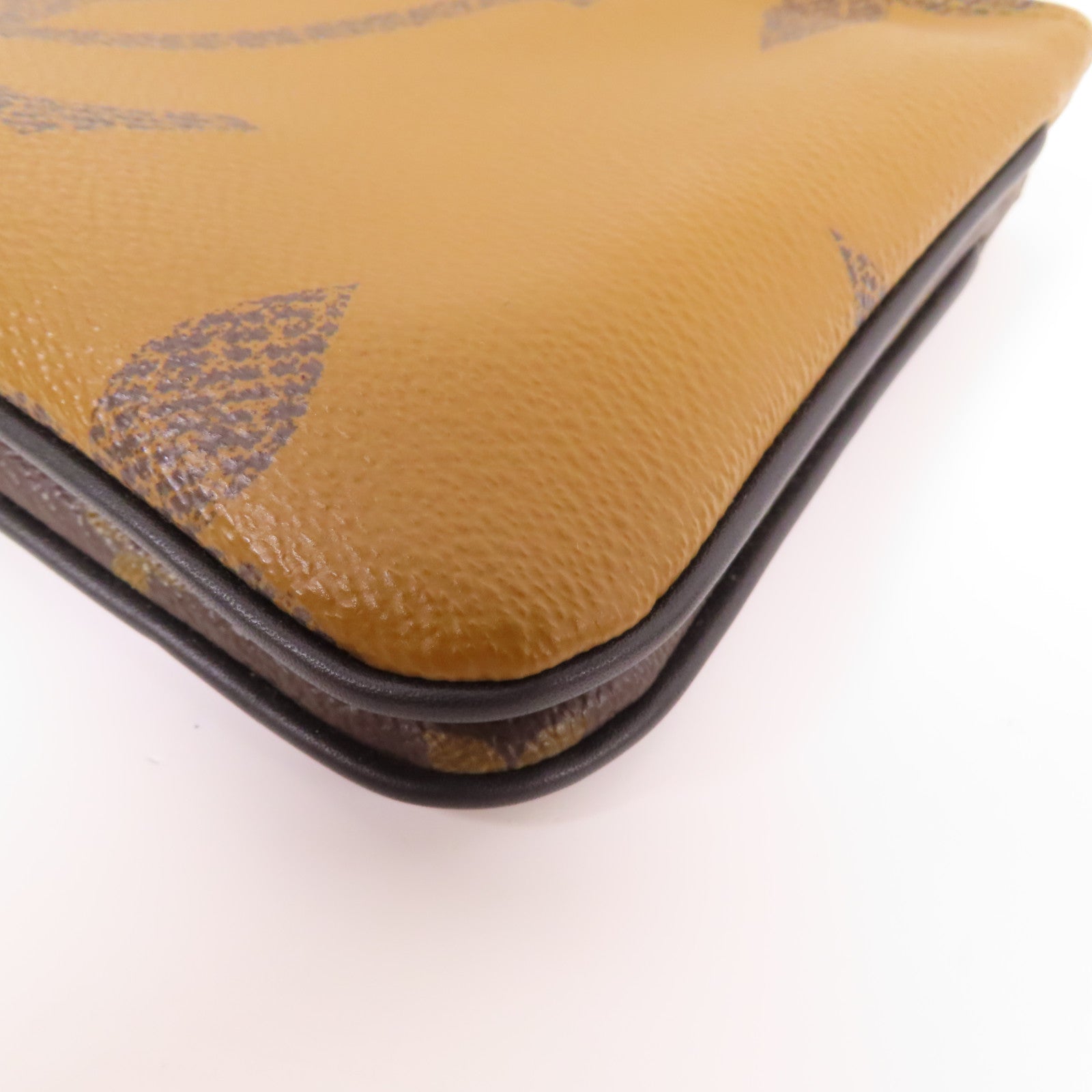 LOUIS VUITTON LV GHW Double Zip Pochette Shoulder Bag M69203 Monogram Reverse