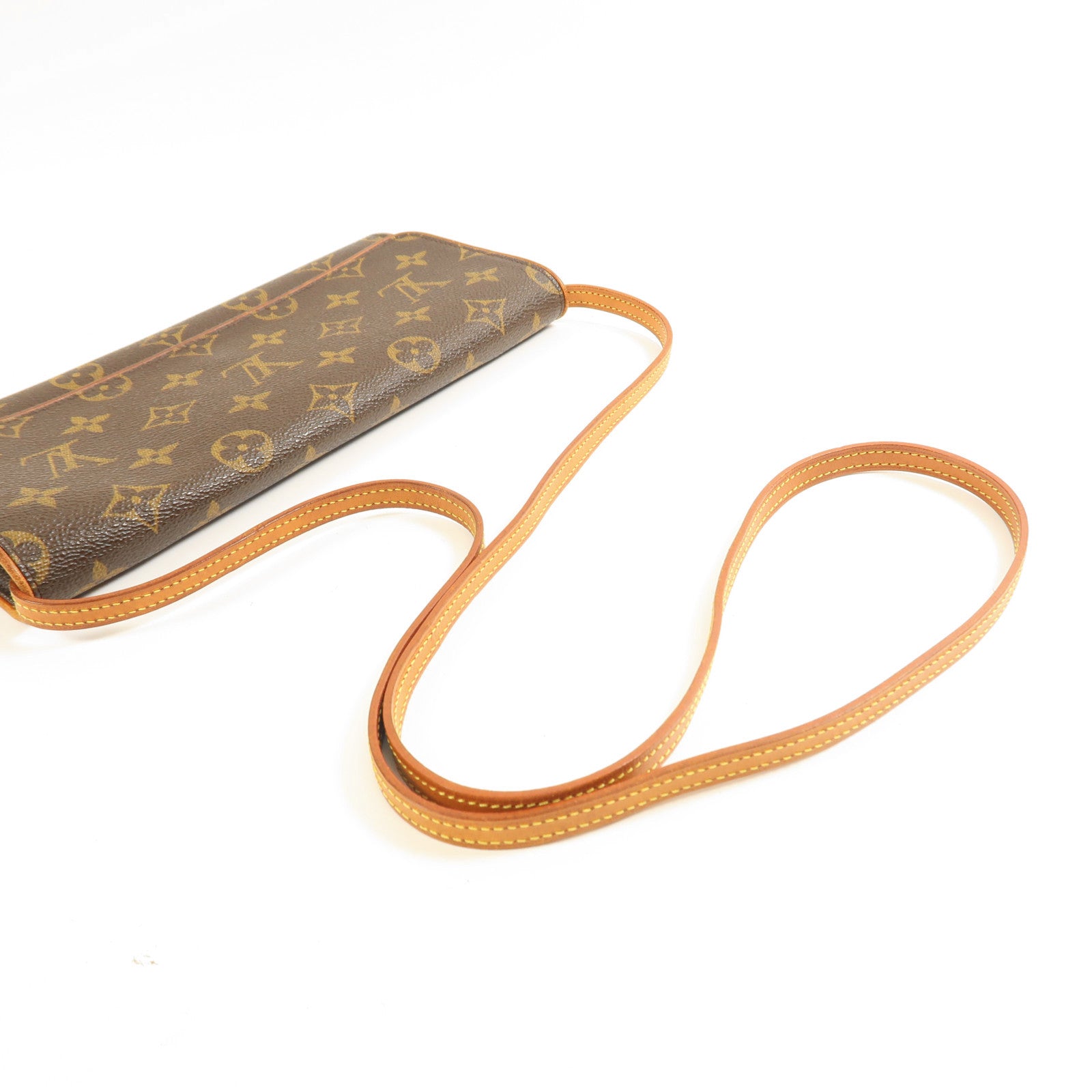 LOUIS VUITTON Monogram Pochette Twin GM金扣肩背袋
