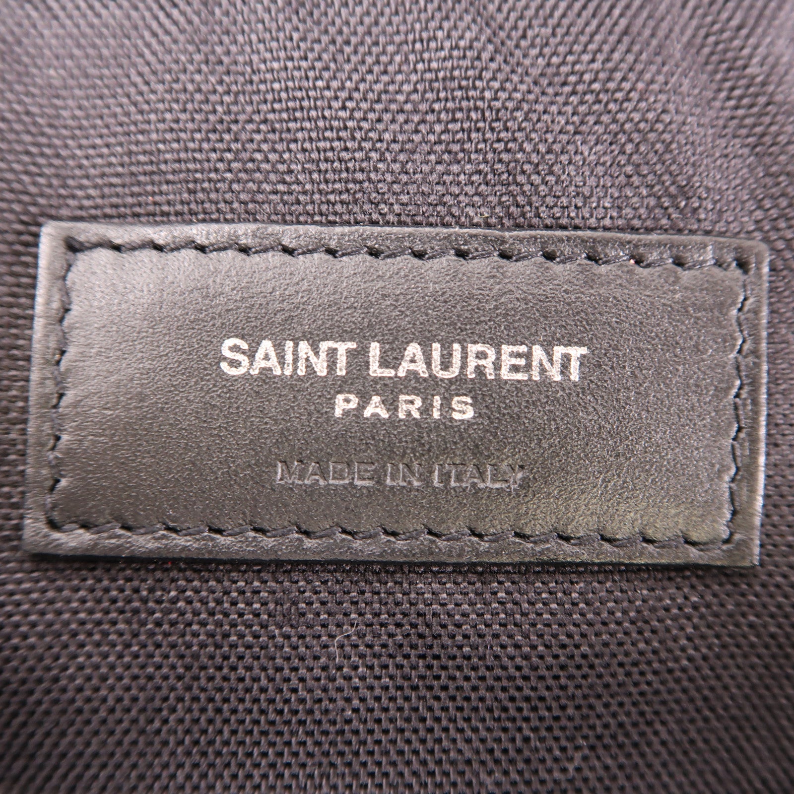 YVES SAINT LAURENT 帆布Backpack銀扣背包