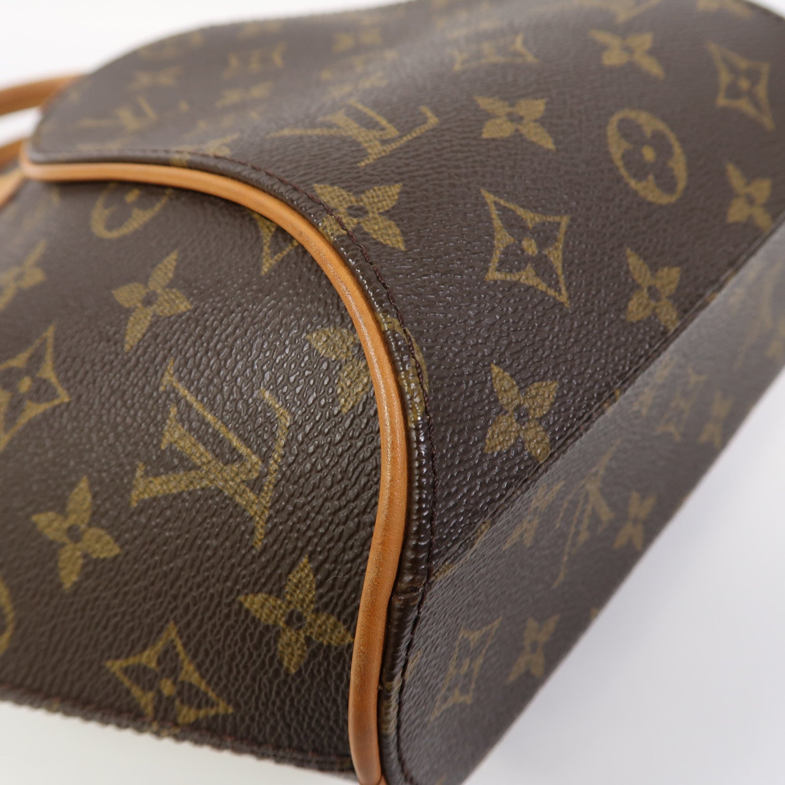LOUIS VUITTON Monogram Ellipse PM金扣手挽袋啡色