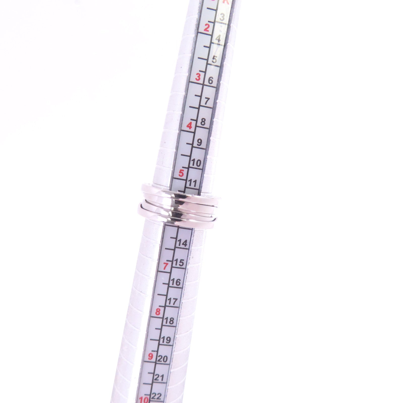 BVLGARI 18K白金B-Zero1 2 Band Ring戒指#52/US#5.5