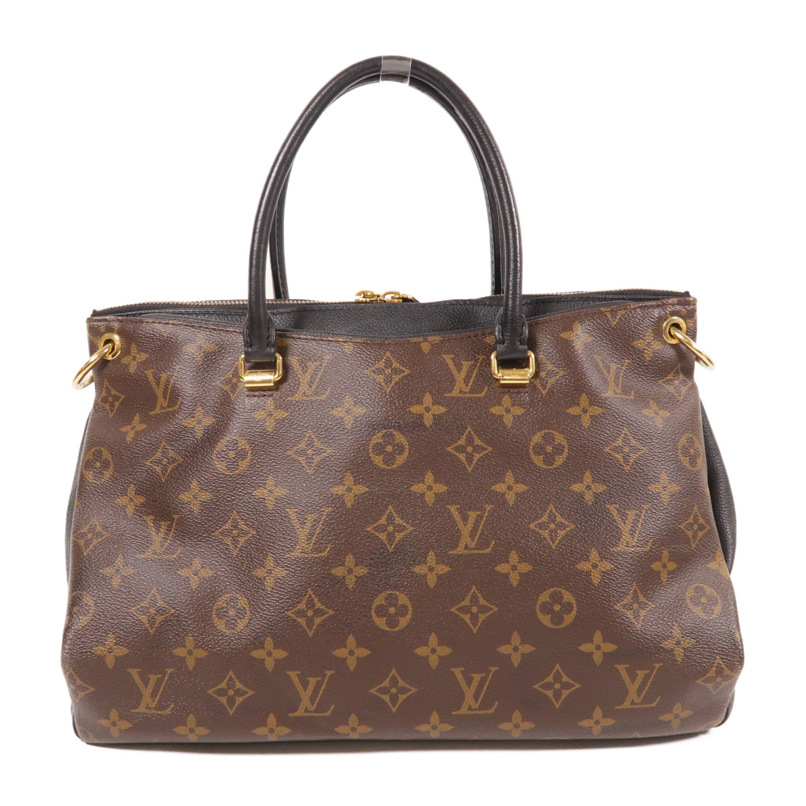 LOUIS VUITTON LV GHW Pallas Shoulder Bag Monogram Brown/Black