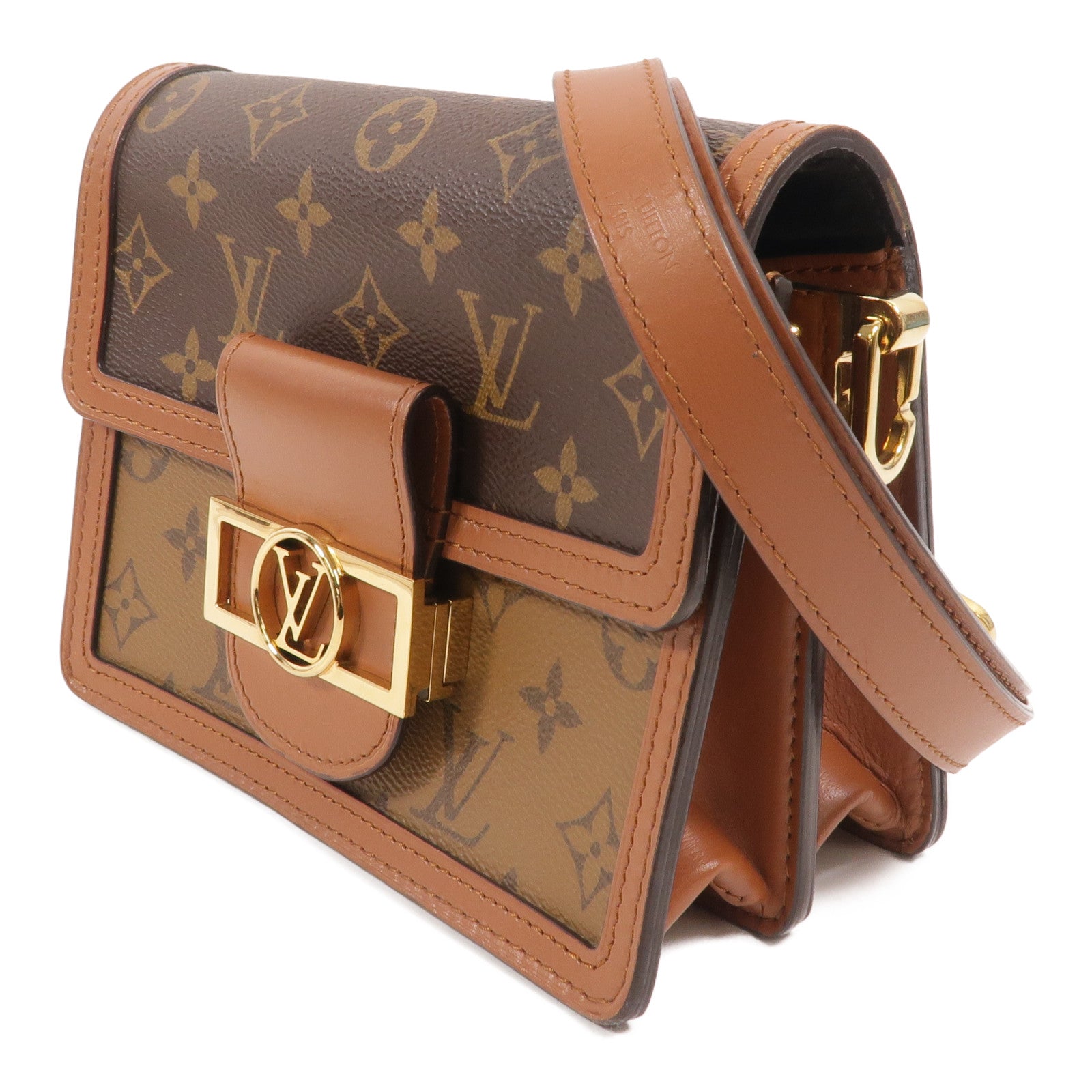 LOUIS VUITTON Monogram Reverse Mini Dauphine肩背袋